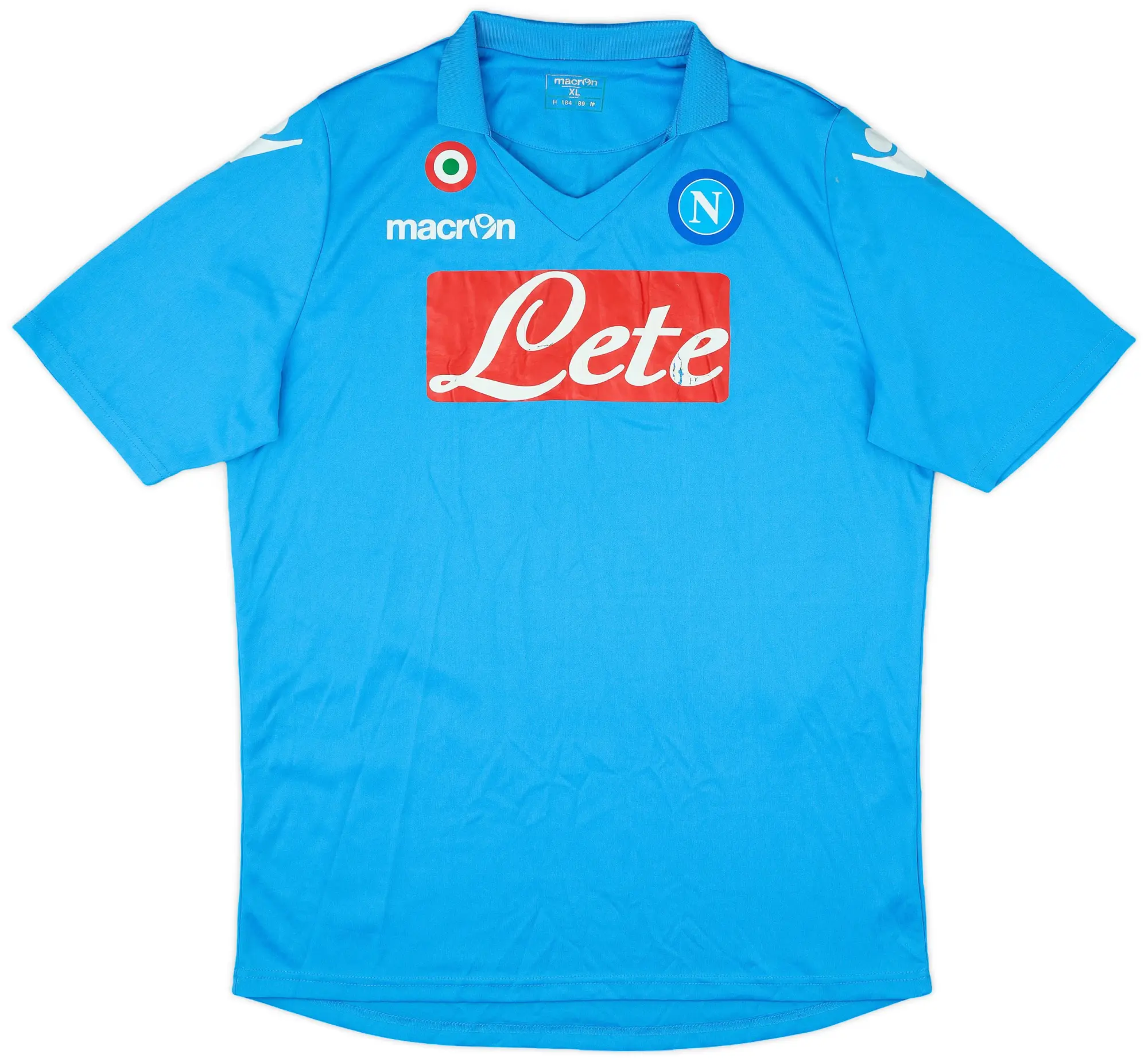 Macron 2011-12 Napoli Basic Home Shirt - 5/10 - (XL)