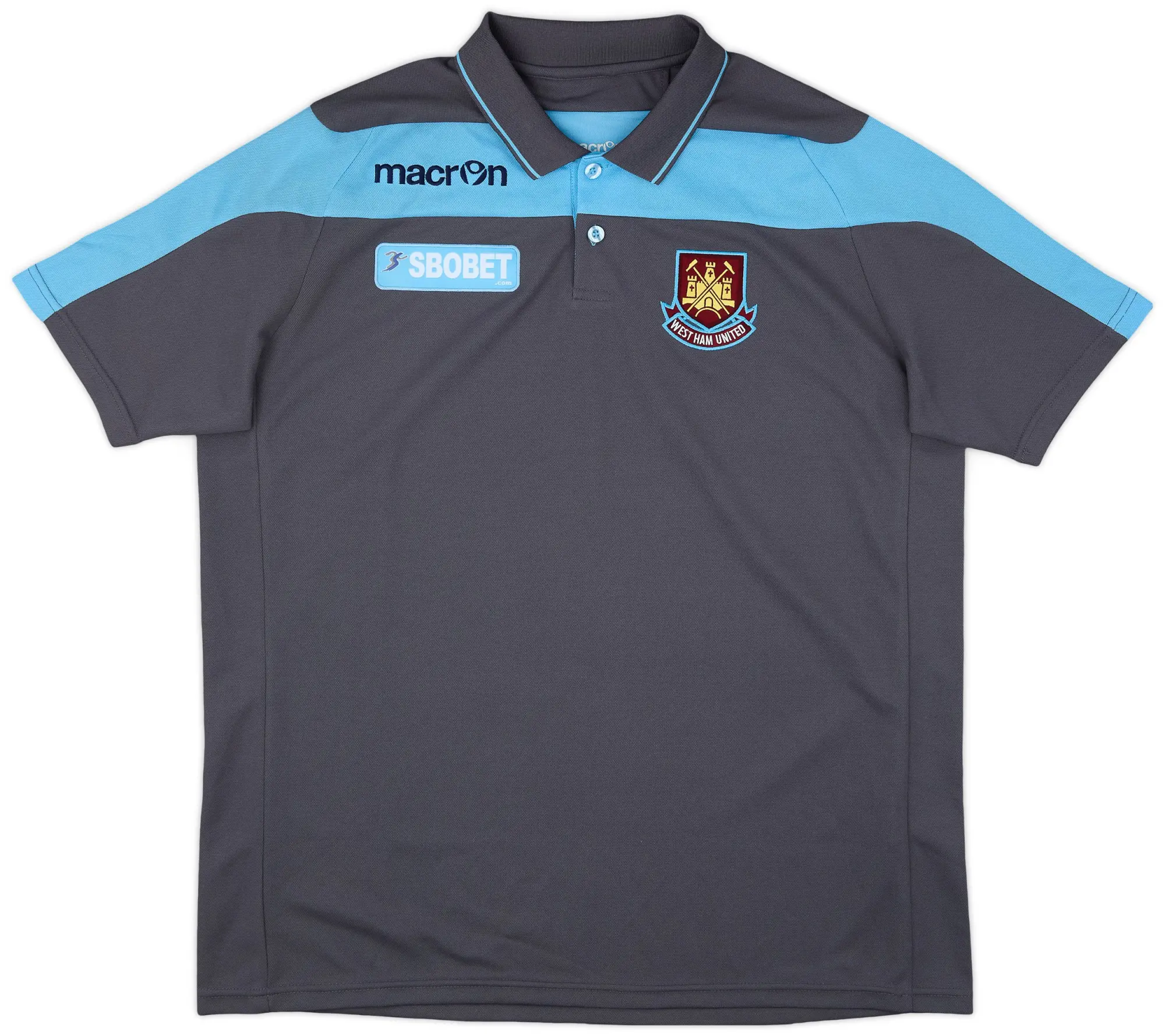 2012-13 West Ham Macron Polo Shirt - 9/10 - (L)