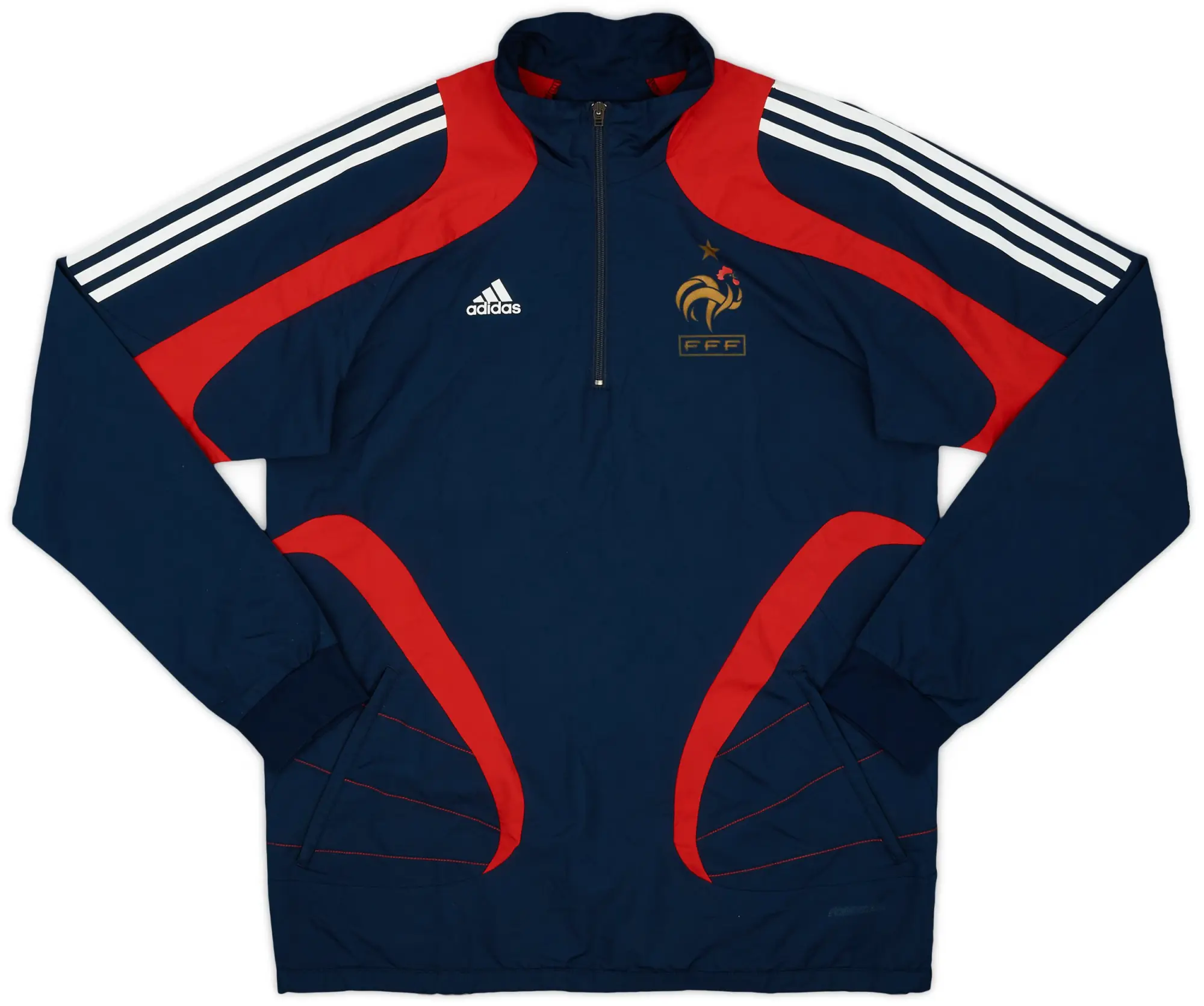 2008-09 France adidas Formotion 1/4 Zip Drill Top - 9/10 - (L)