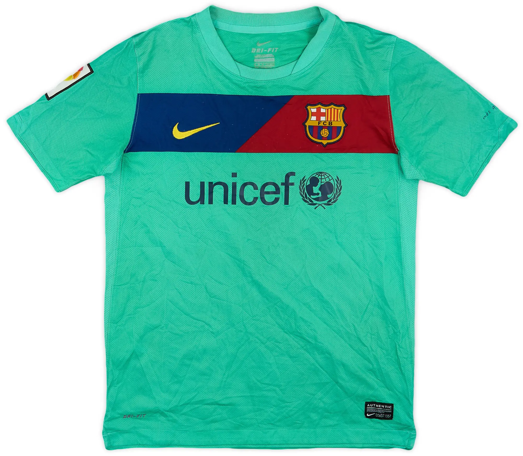 Nike 2010-11 Barcelona Away Shirt - 7/10 - (M.Boys)