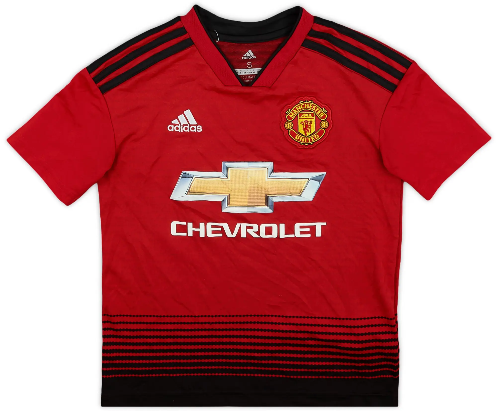 adidas 2018-19 Manchester United Home Shirt - 9/10 - (S.Boys)