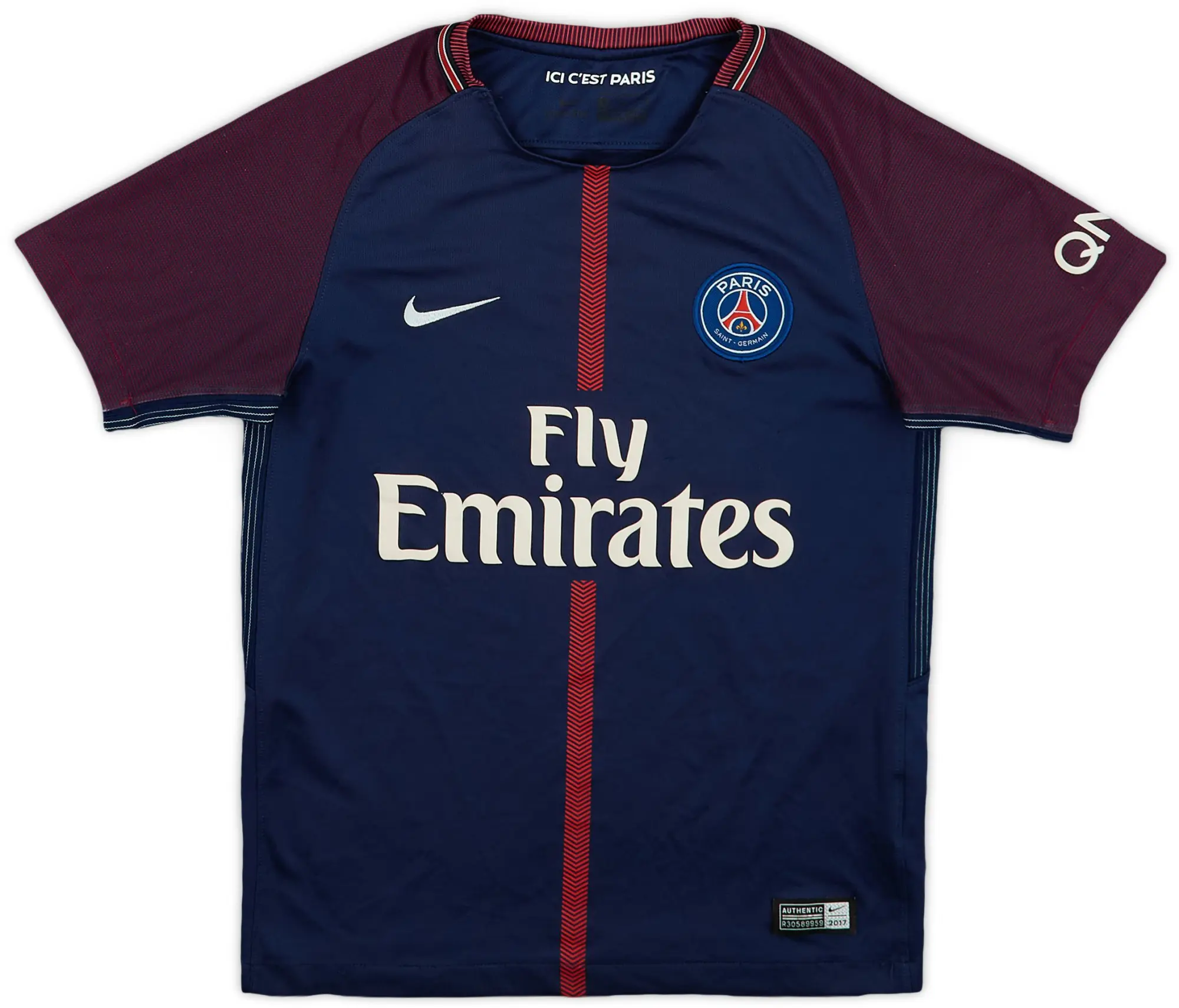 Nike 2017-18 Paris Saint-Germain Home Shirt - 8/10 - (M.Boys)