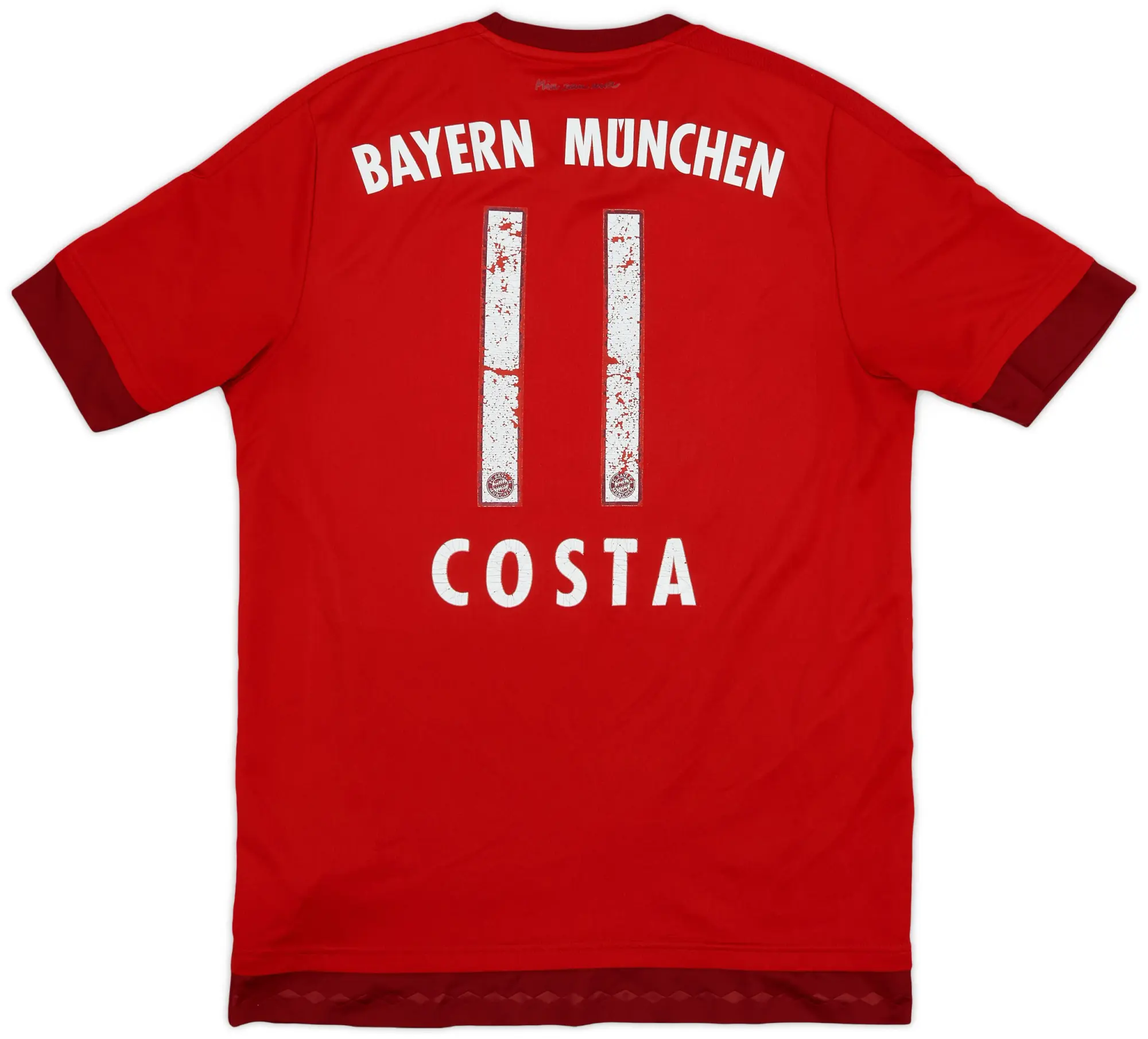 adidas 2015-16 Bayern Munich Home Shirt Costa #11 - 5/10 - (M)