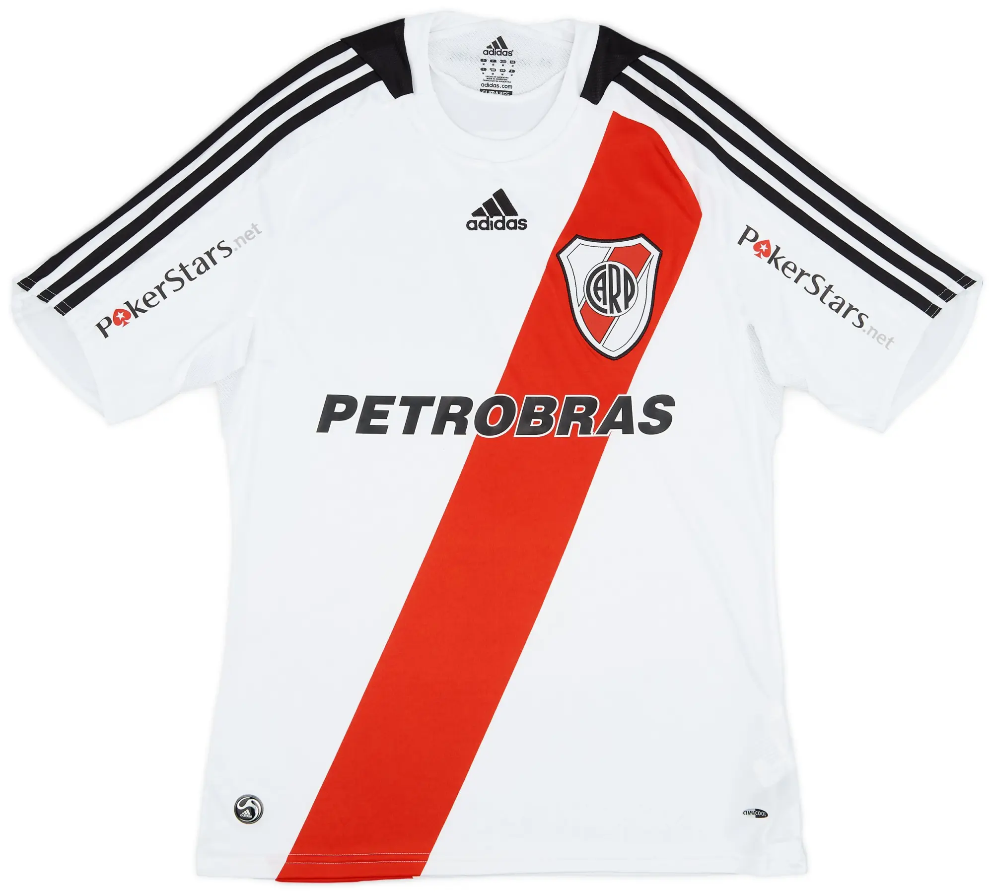 adidas 2008-10 River Plate Home Shirt - 9/10 - (M)