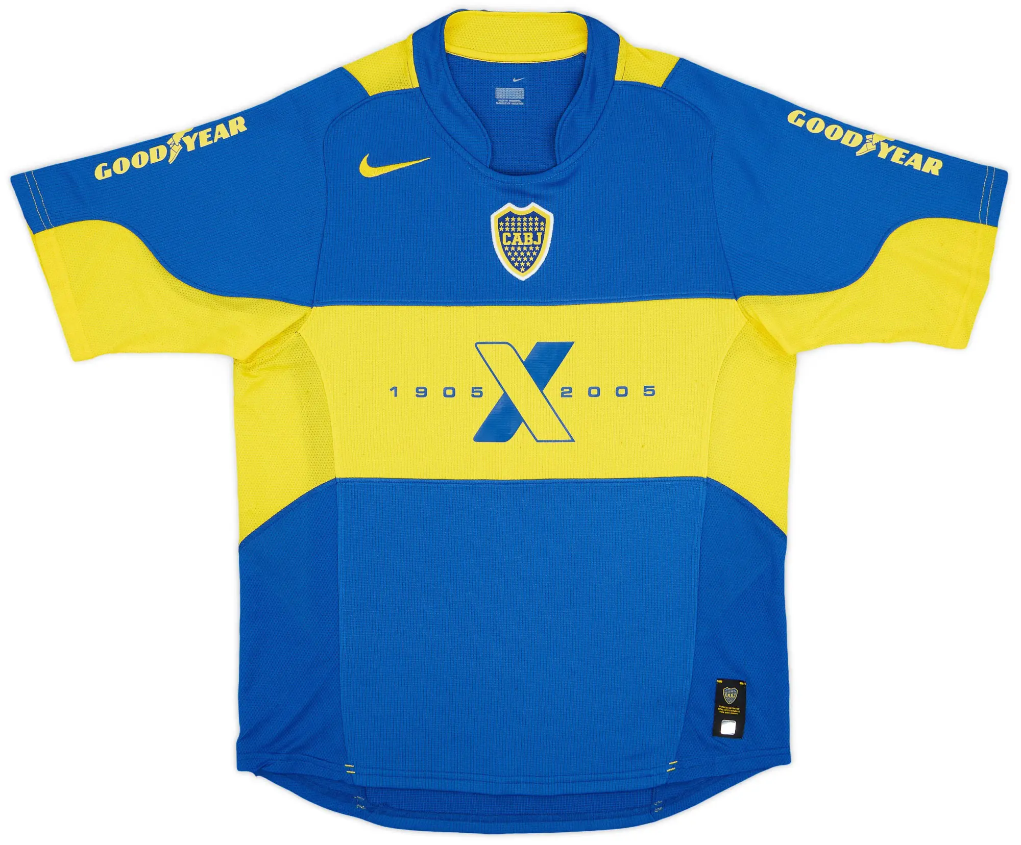 Nike 2005 Boca Juniors Home Shirt - 9/10 - (M)