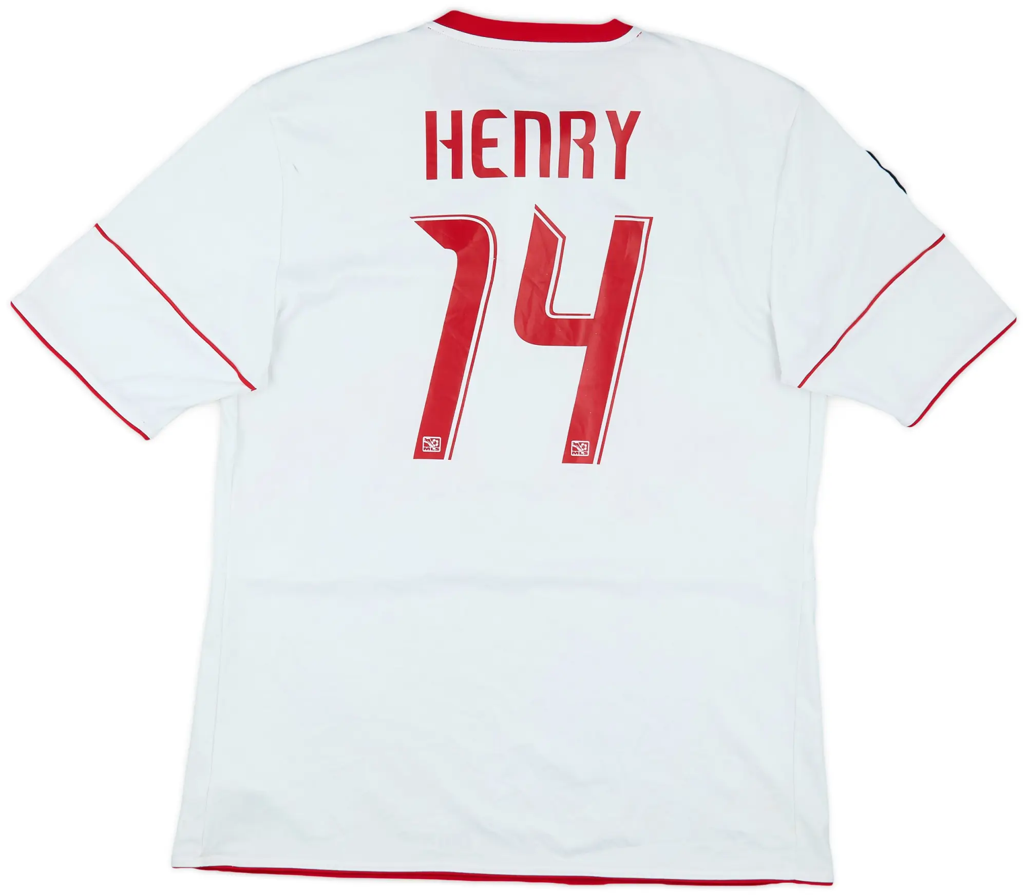 adidas 2010 New York Red Bulls Home Shirt Henry #14 - 5/10 - (XL)