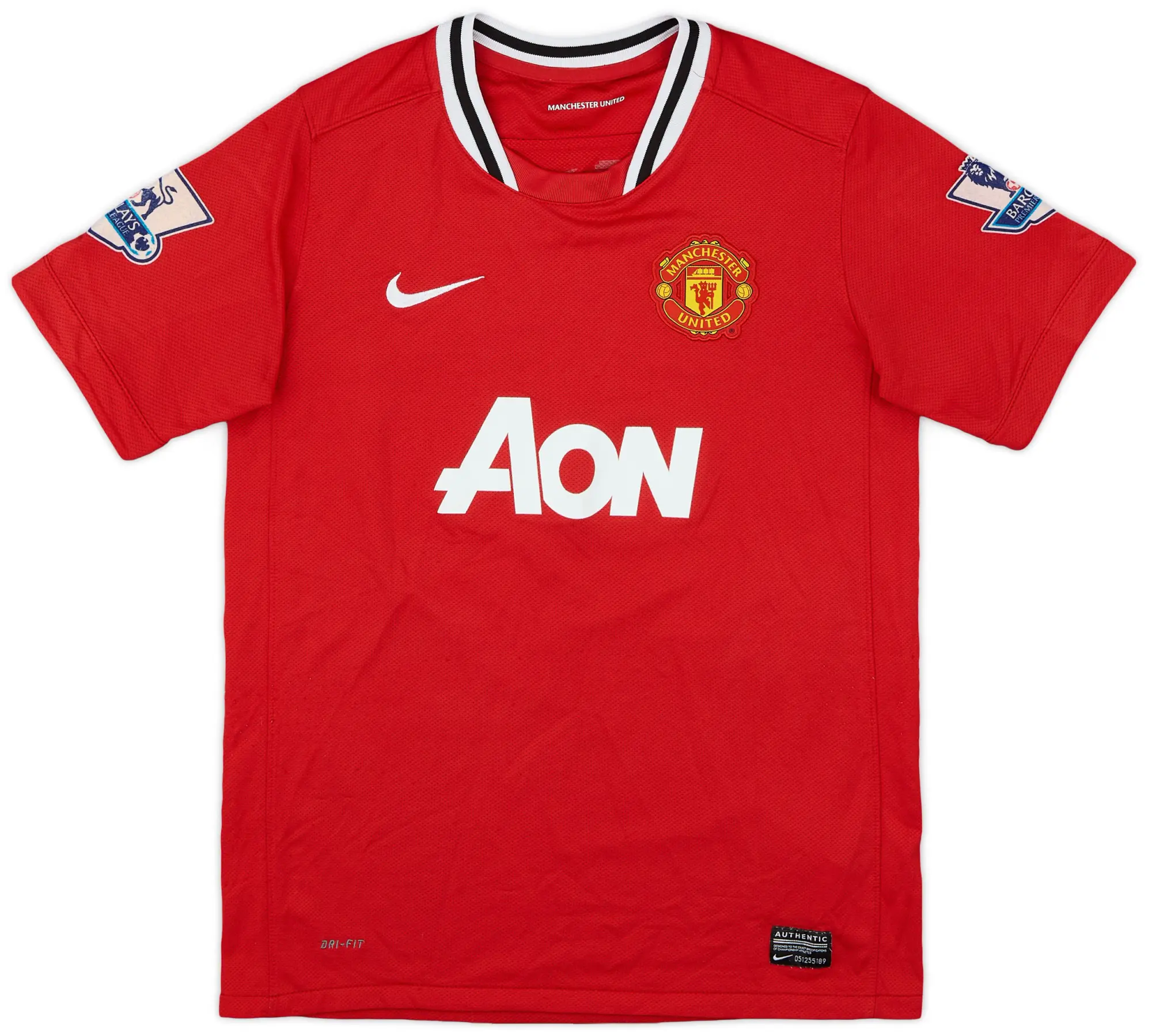 Nike 2011-12 Manchester United Home Shirt J.S. Park #13 - 6/10 - (L)