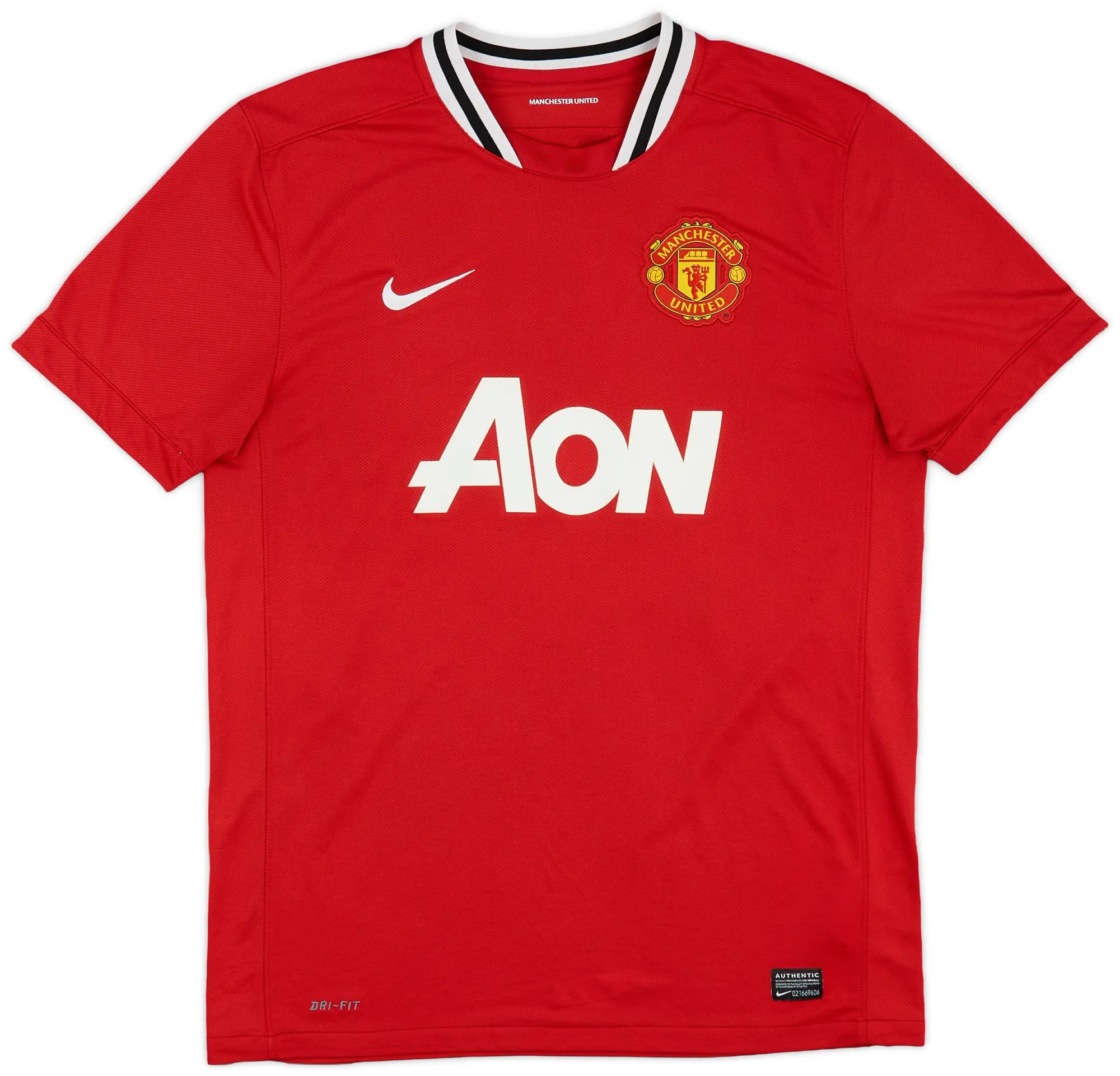 Nike 2011-12 Manchester United Home Shirt J.S. Park #13 - 6/10 - (L)
