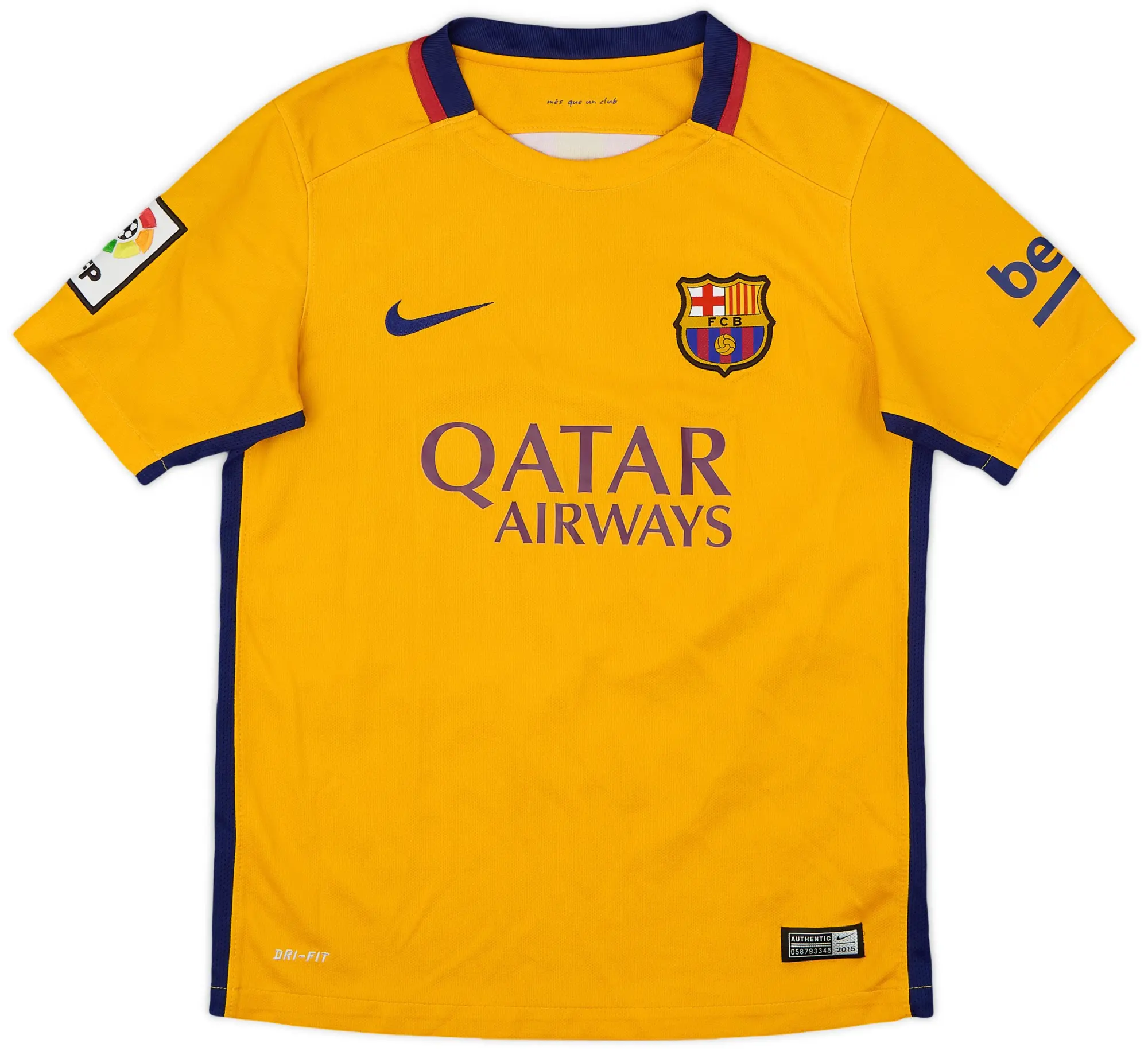 Nike 2015-16 Barcelona Away Shirt - 8/10 - (M.Boys)