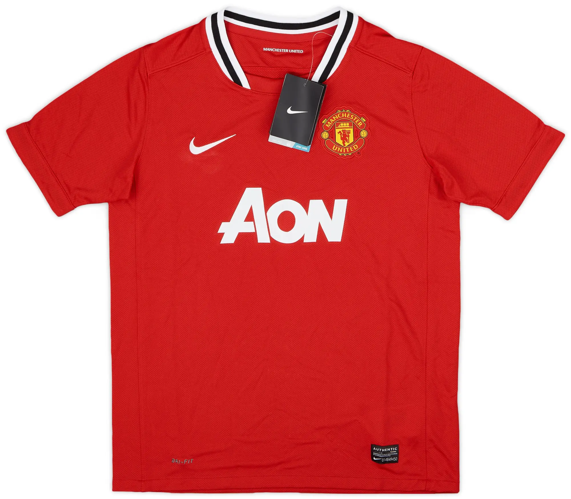 Nike 2011-12 Manchester United Home Shirt (L.Boys)
