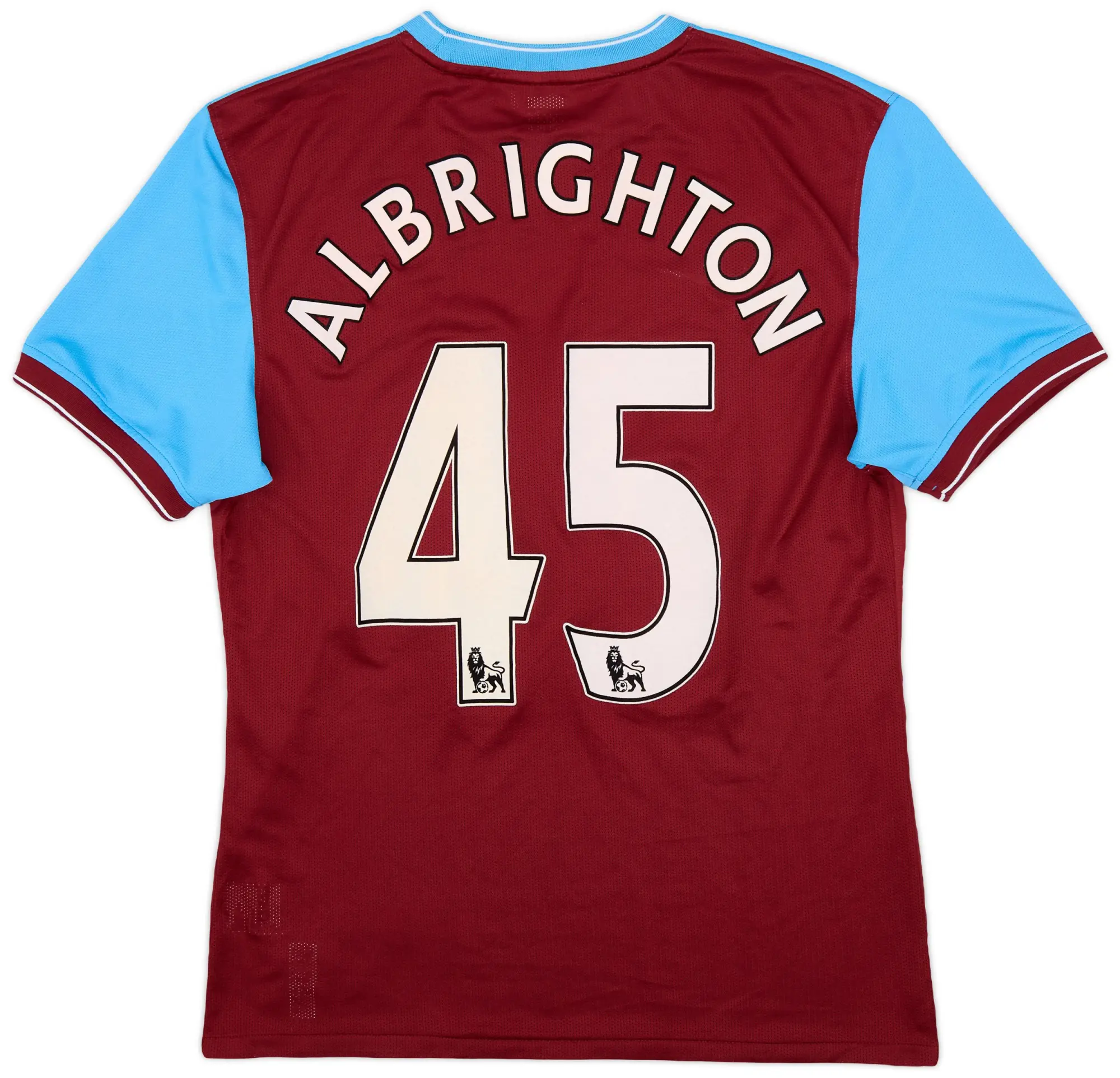 Nike 2009-10 Aston Villa Player Issue Home Shirt Albrighton #45 - 6/10 - (L)