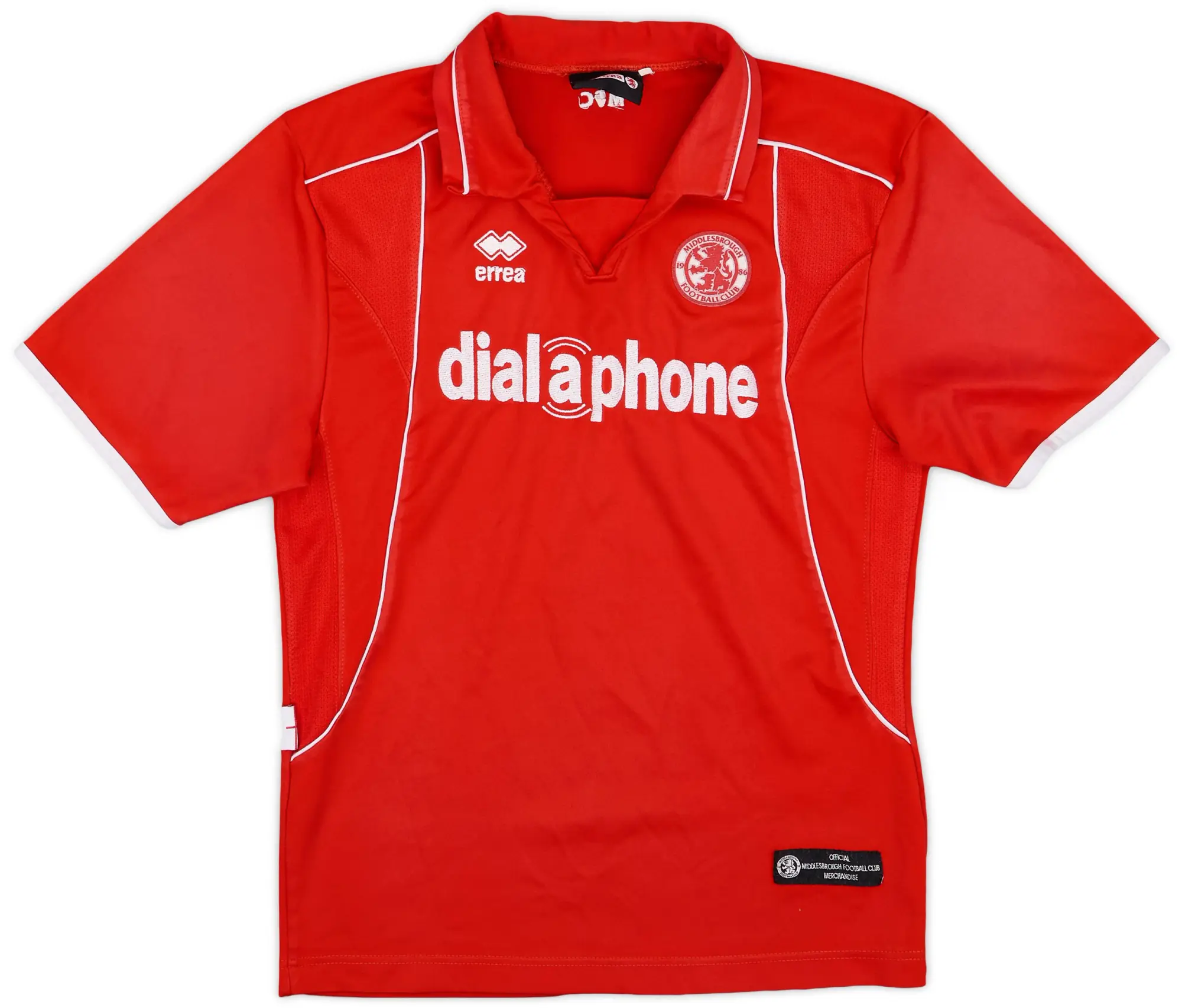 Errea 2003-04 Middlesbrough Home Shirt - 7/10 - (XL.Boys)