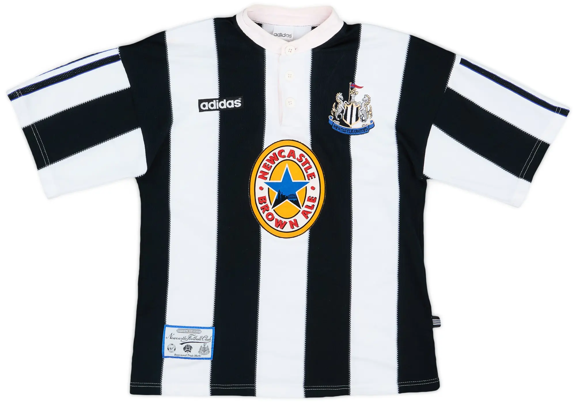 adidas ニューカッスル・ユナイテッドFC 1995-97 ホームシャツ adidas Newcastle United Boys SS Home Shirt 1995/97
