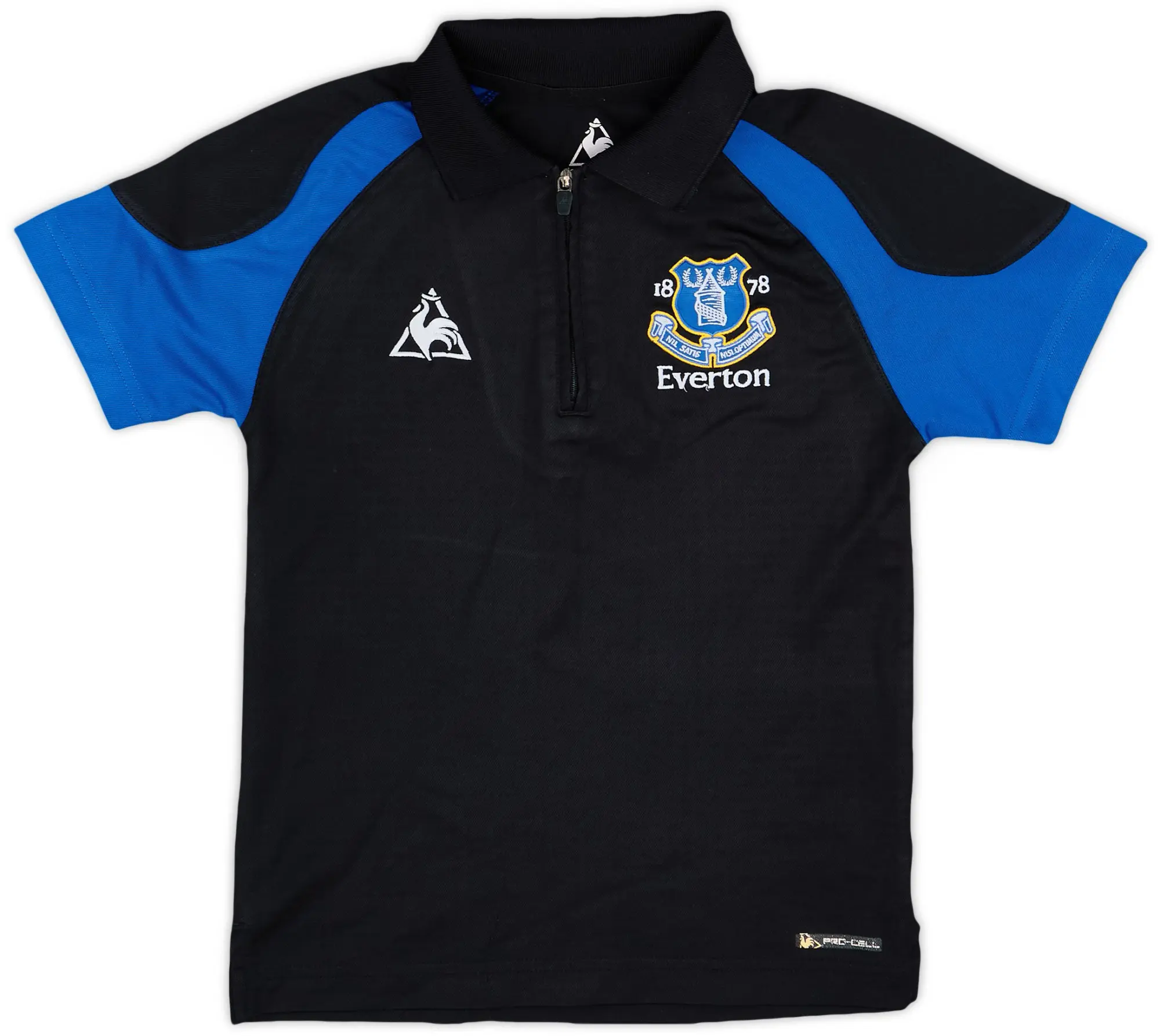 2010-11 Everton Le Coq Sportif 1/4 Zip Polo Shirt - 6/10 - (S.Boys)