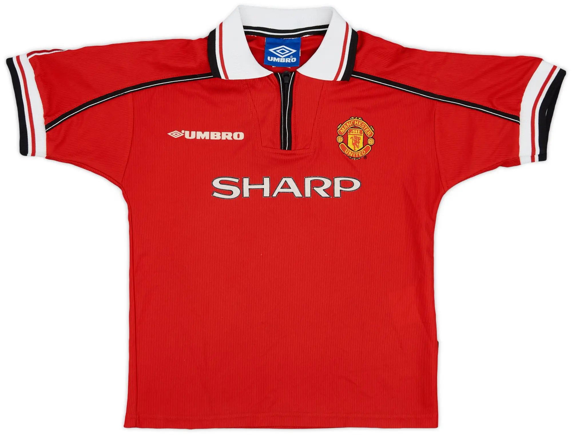 Umbro 1998-00 Manchester United Home Shirt - 7/10 - (M.Boys)