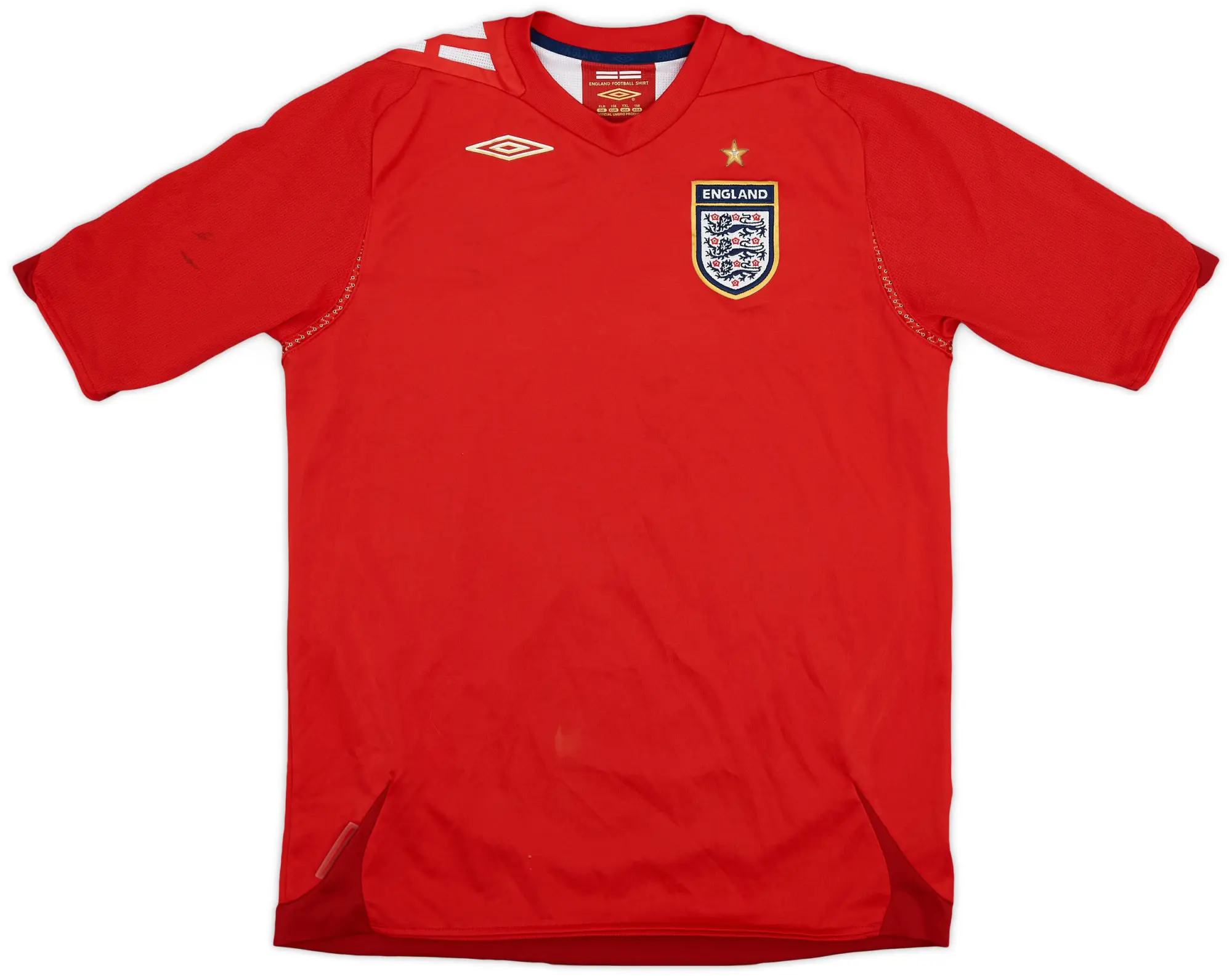 Umbro 2006-08 England Away Shirt - 8/10 - (XL.Boys)