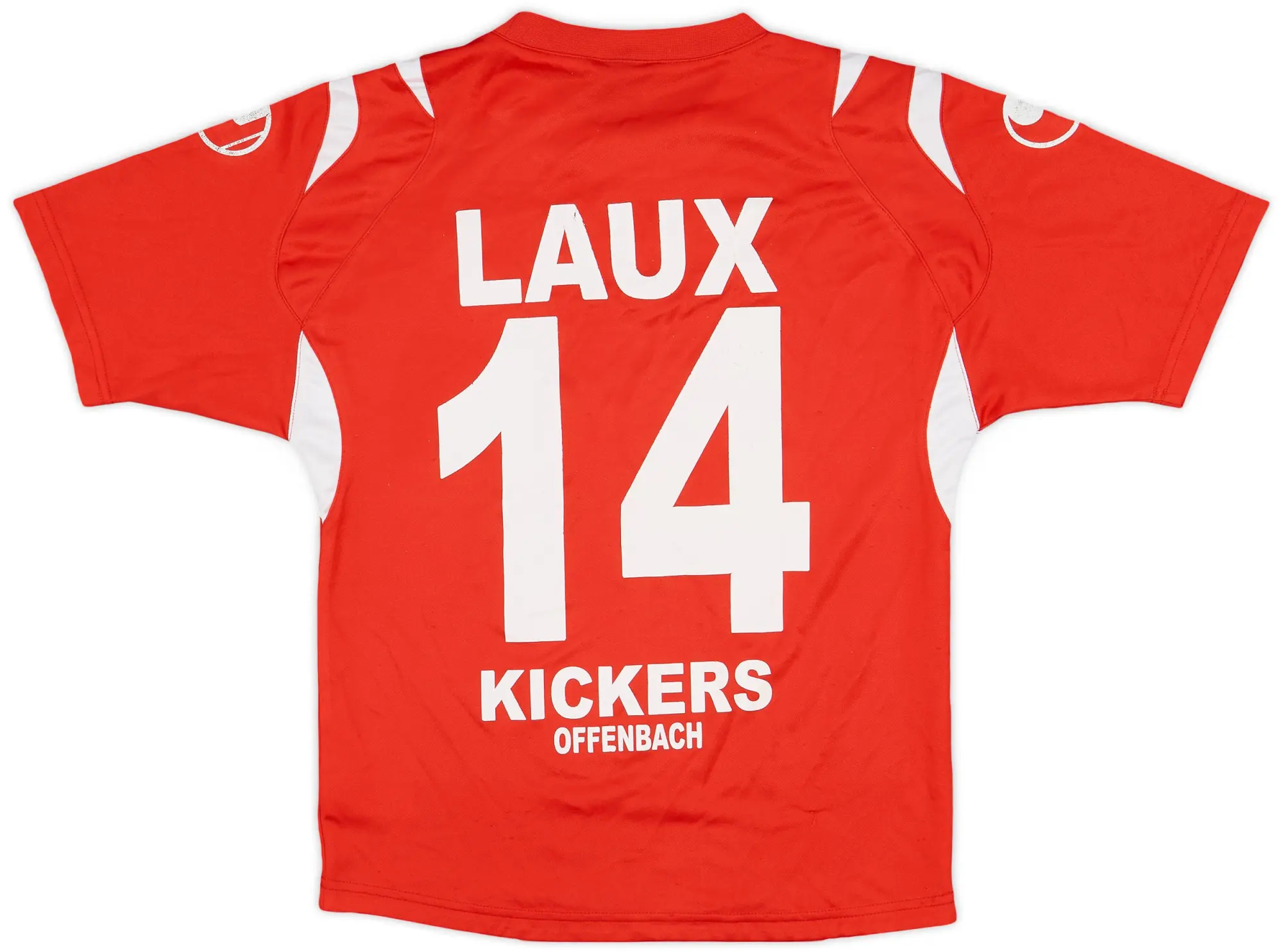 2009-10 Kickers Offenbach Home Shirt Laux #14 - 6/10 - (L.Boys)