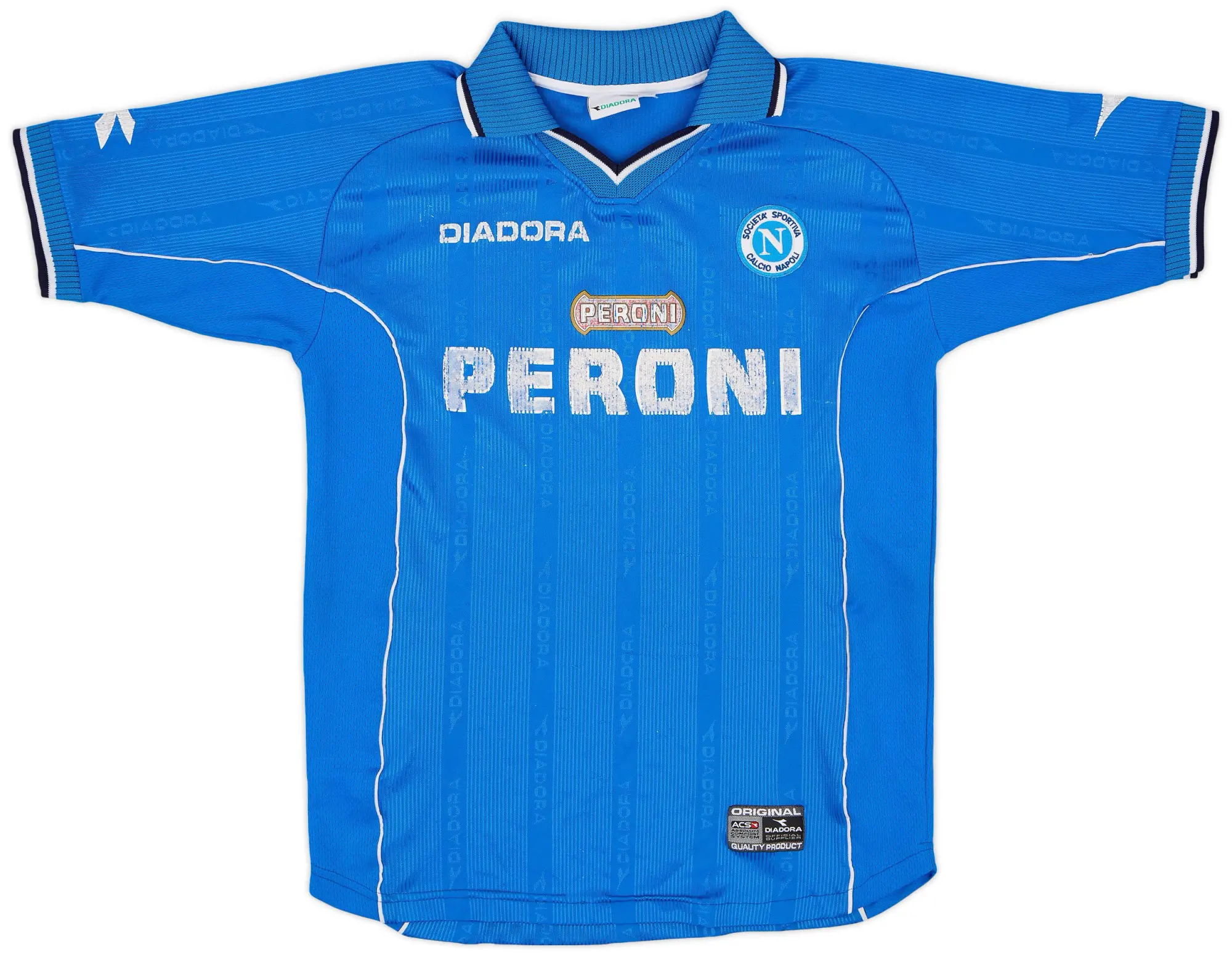 Diadora 2000-01 Napoli Home Shirt - 5/10 - (L)