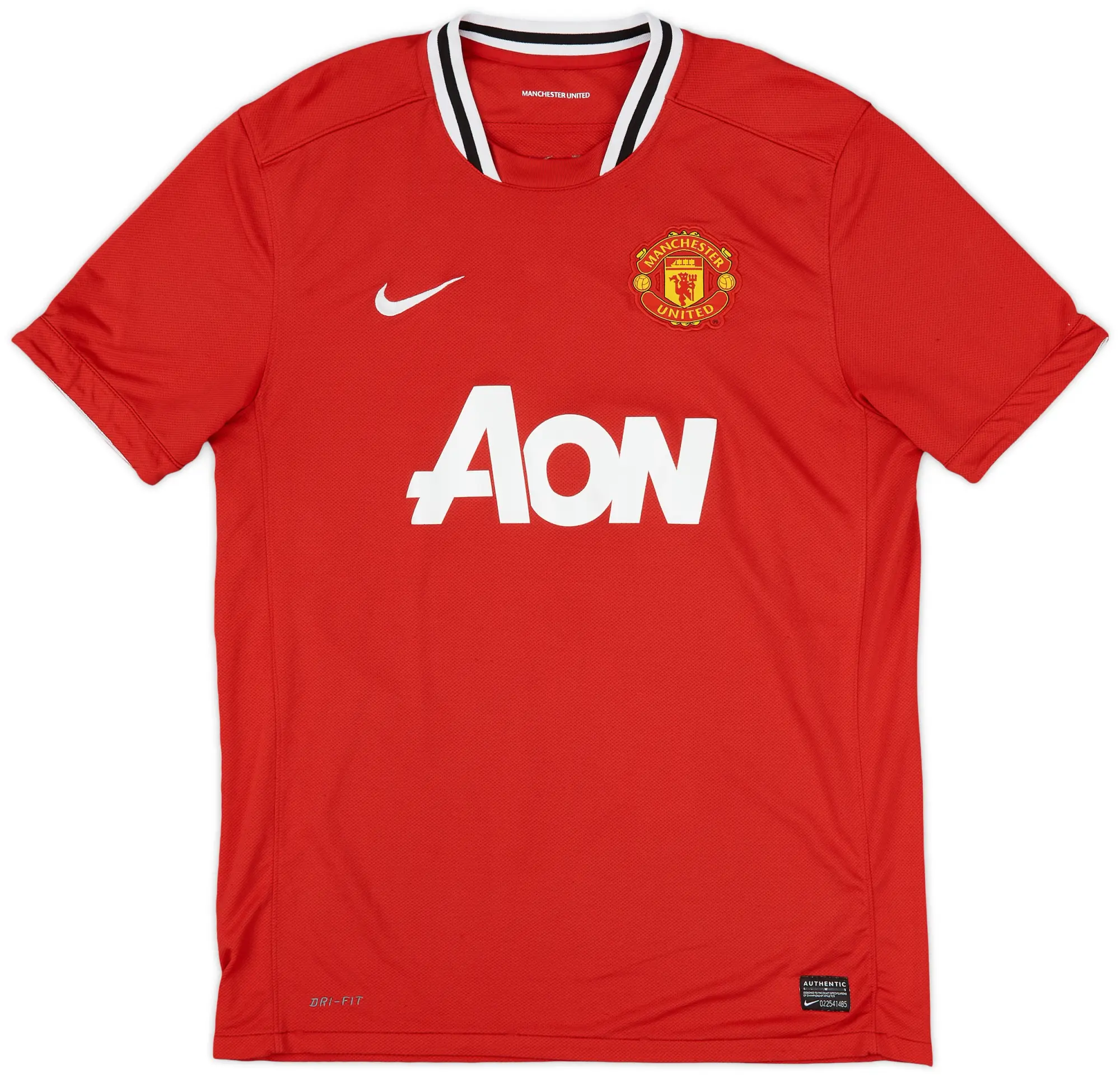 Nike 2011-12 Manchester United Home Shirt Vidic #15 - 9/10 - (XL.Boys)