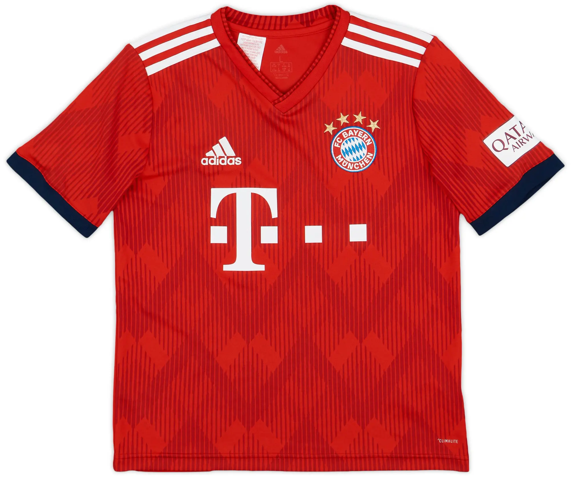 adidas 2018-19 Bayern Munich Home Shirt - 8/10 - (L.Boys)