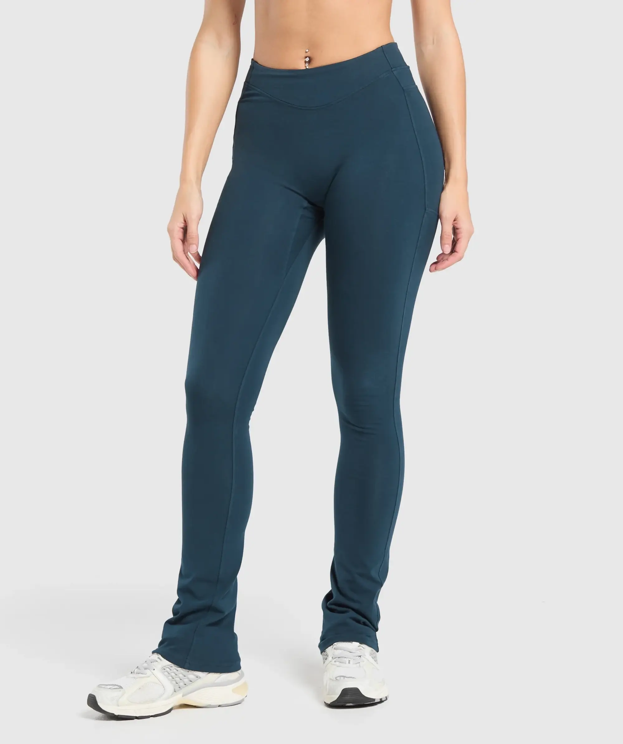 Gymshark Heavyweight Washed Leggings - Heavy Blue Wash