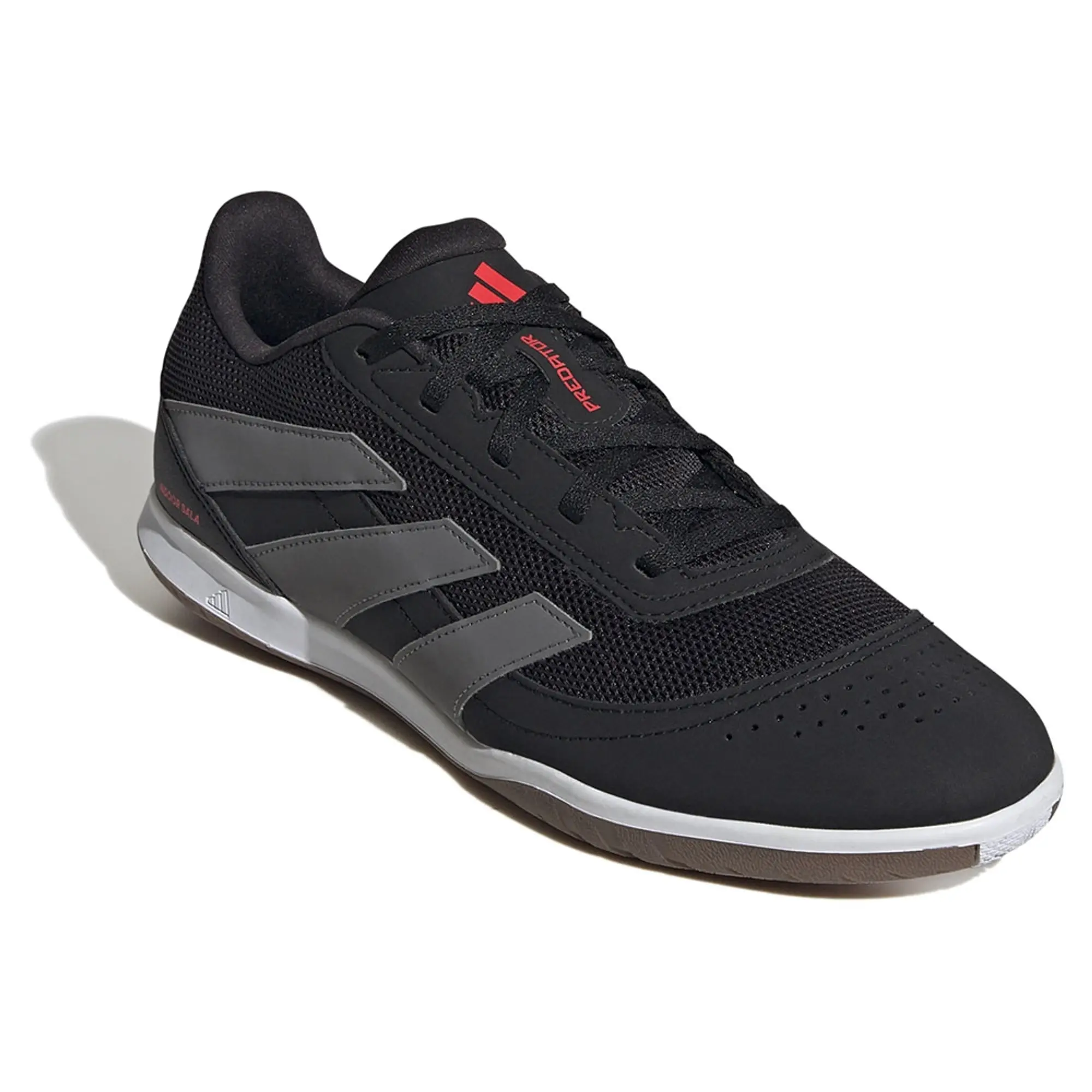 Adidas Predator Club Sala In Stealth Victory - Core Black/Grey Four/Lucid Red - ['Black']