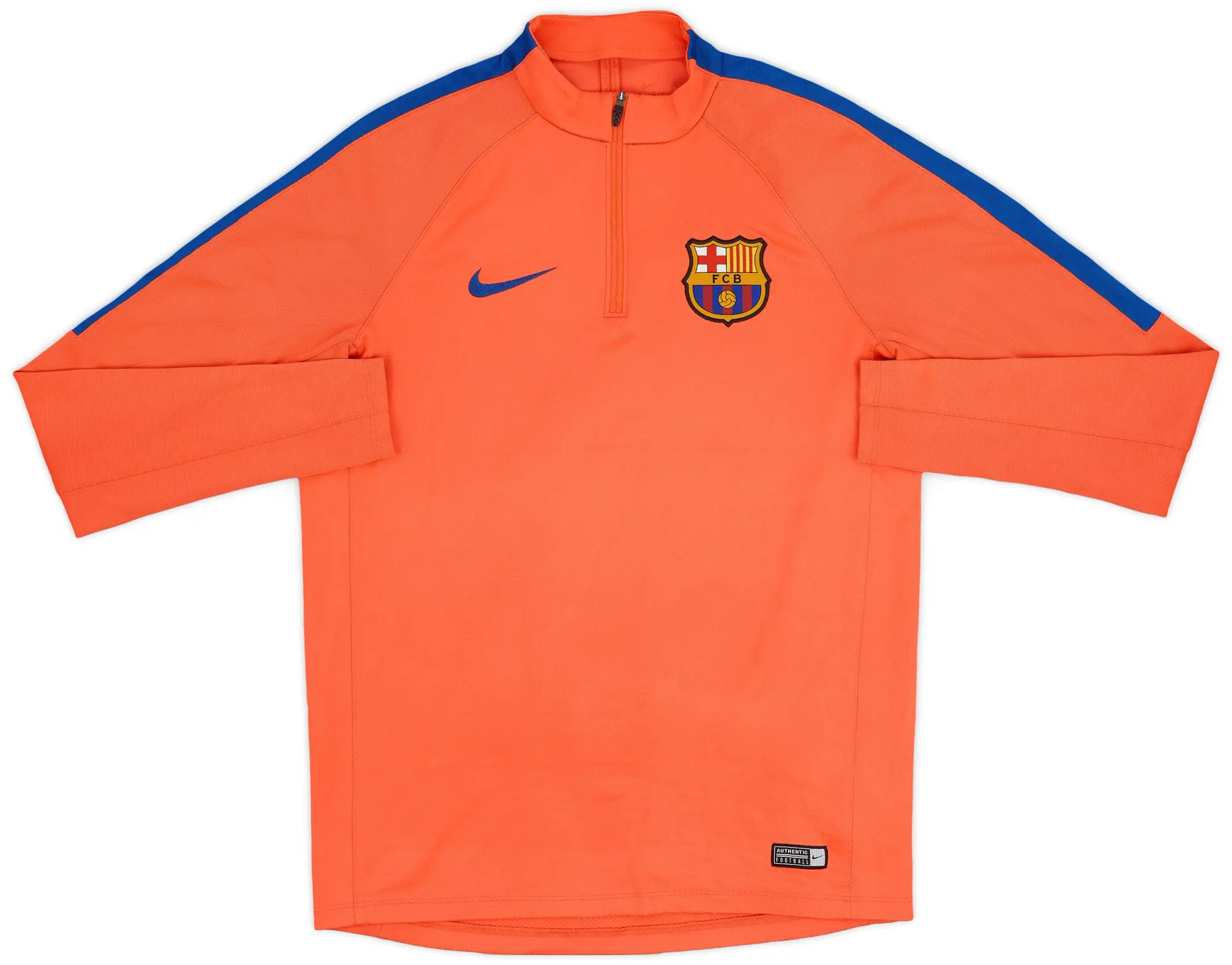 2016-17 Barcelona Nike 14 Zip Training Top - 7/10 - (M)