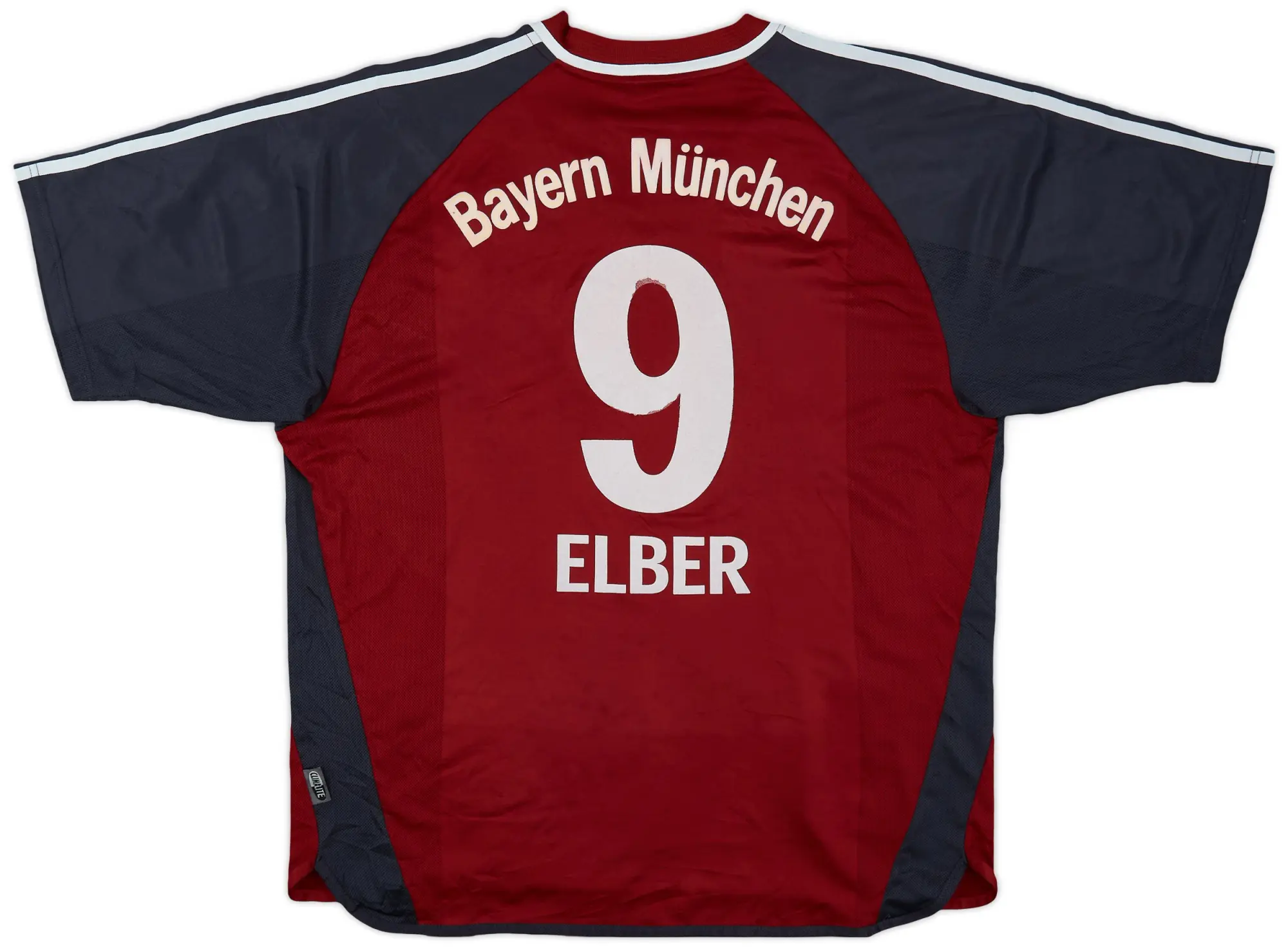 adidas 2001-02 Bayern Munich Home Shirt Elber #9 - 4/10 - (XL)