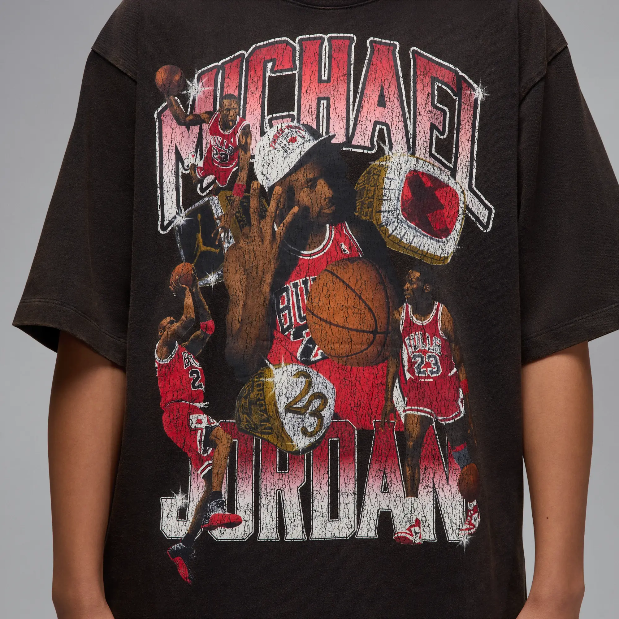 Nike Jordan Flight Essentials Men's Oversized T-Shirt - Black - Cotton