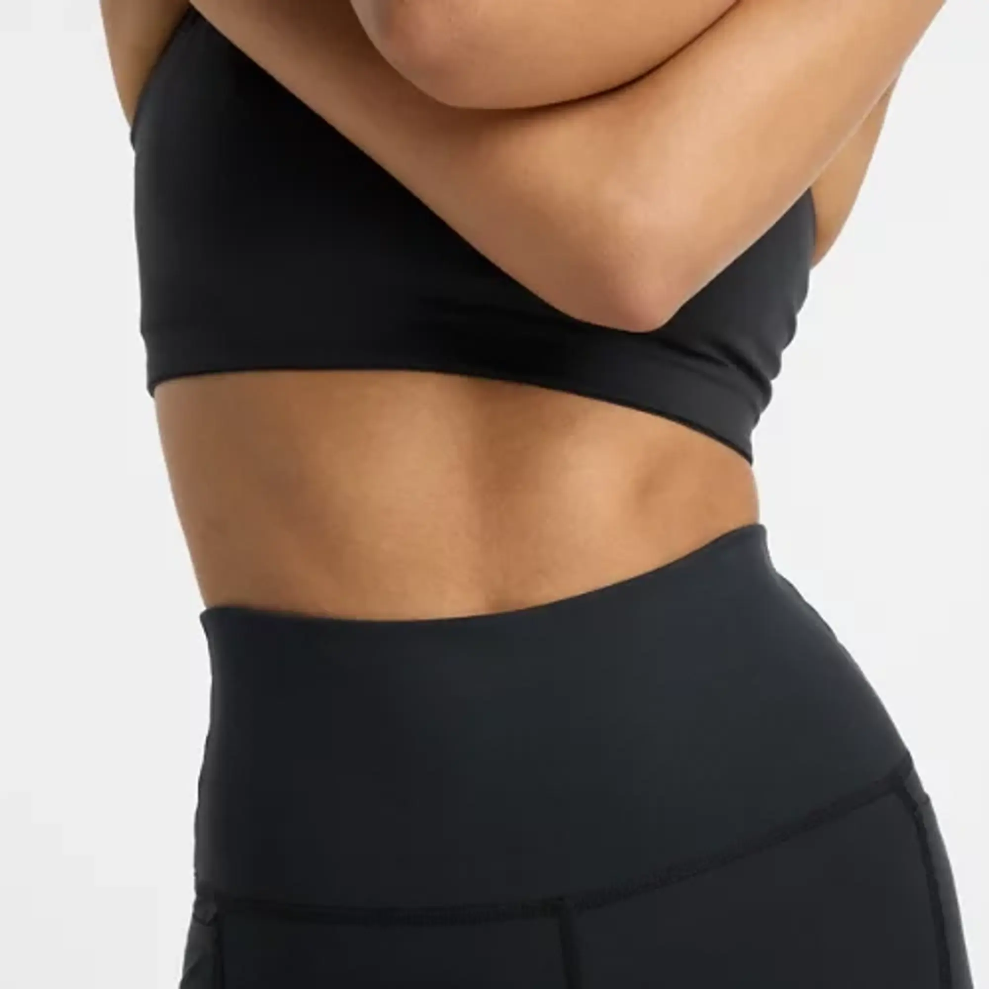 New Balance Women's NB Harmony Pocket High Rise Legging 27 in Black Poly Knit