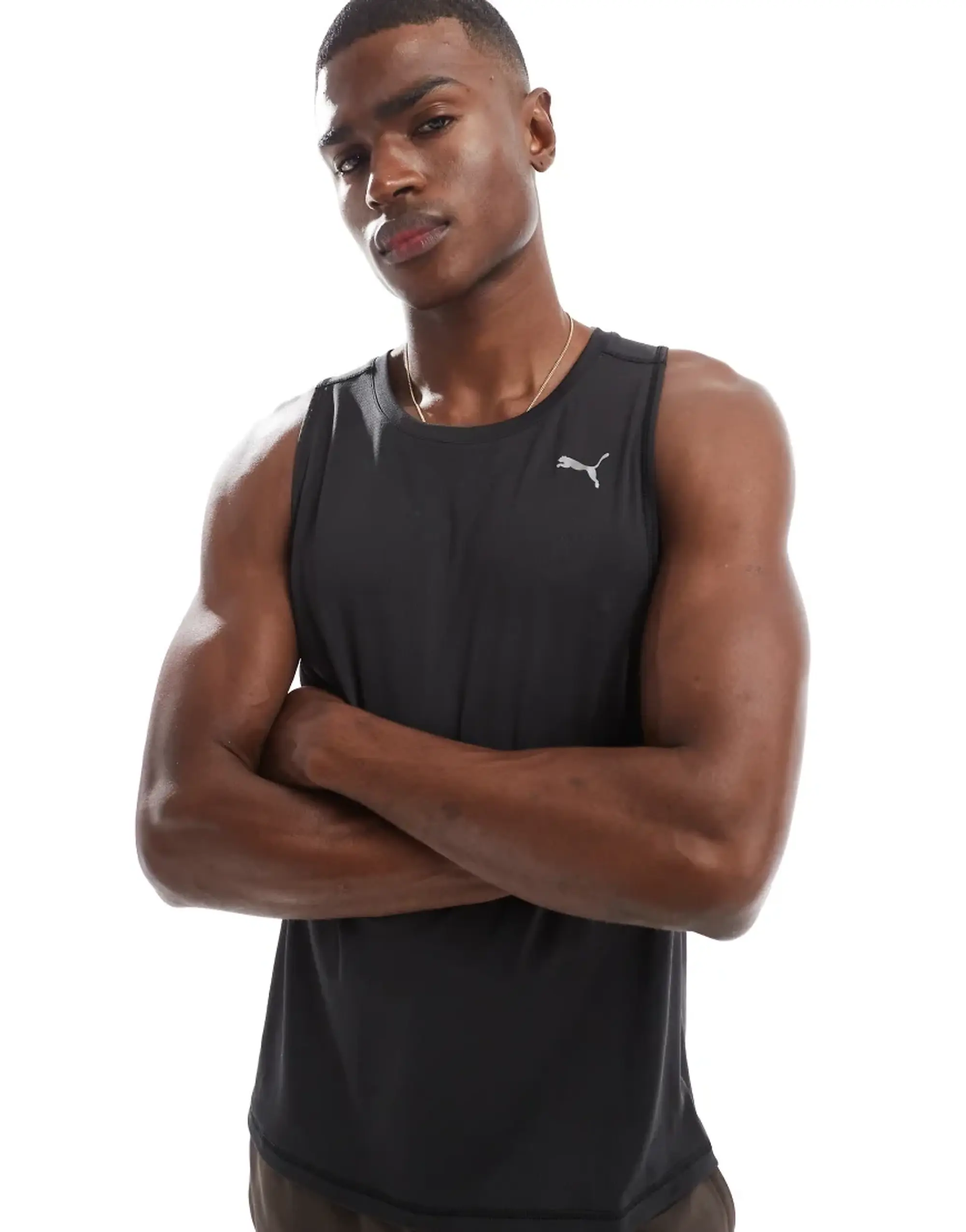 Puma Run Velocity Tank Top - ['Black']