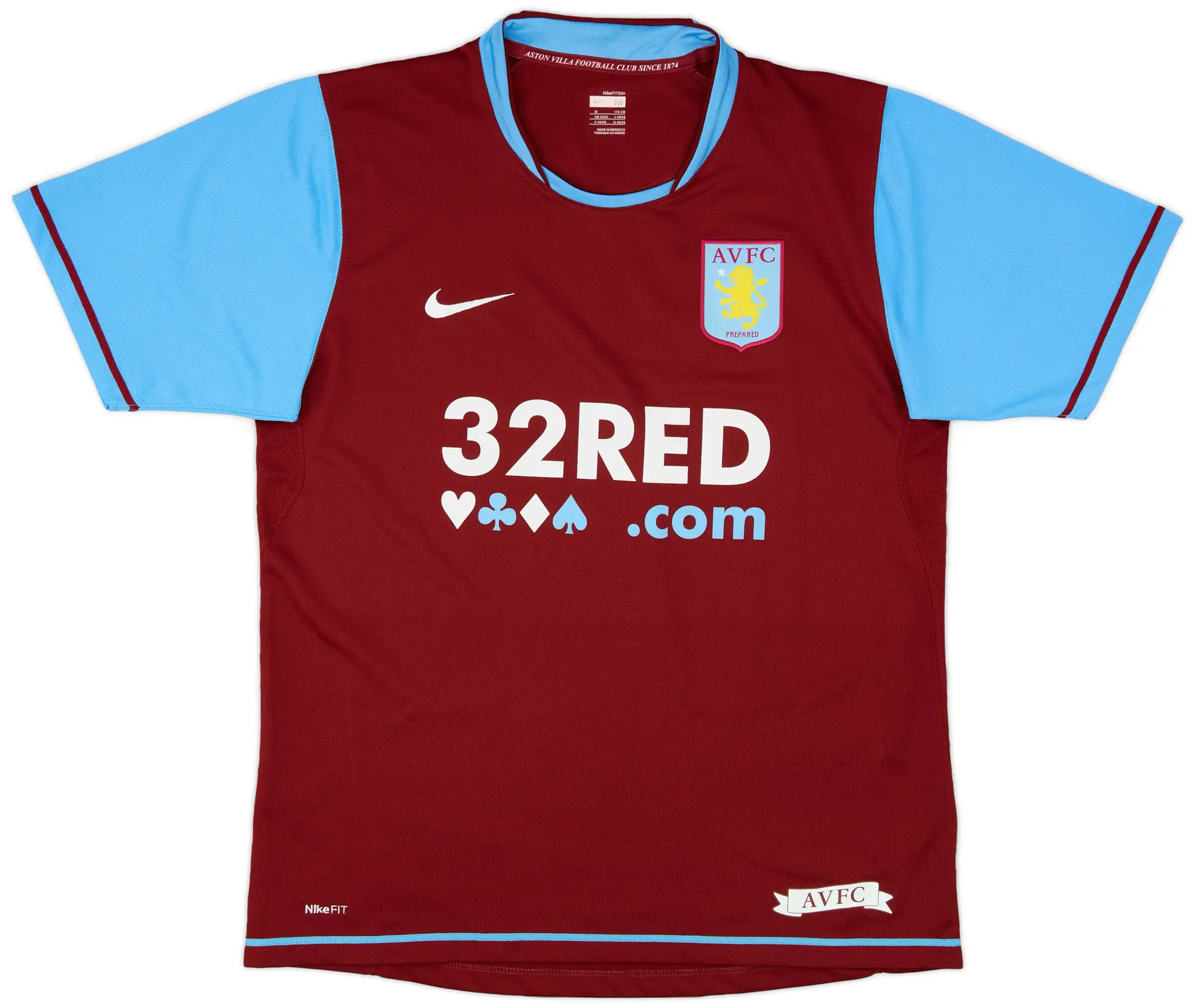 Nike 2007-08 Aston Villa Home Shirt Young #7 - 9/10 - (M)