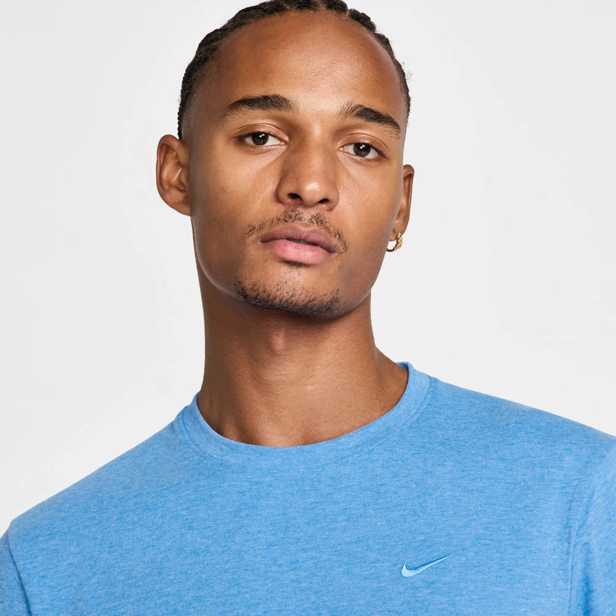 Nike Primary Men's Dri-FIT Short-sleeve Versatile Top - Blue - Cotton/Polyester