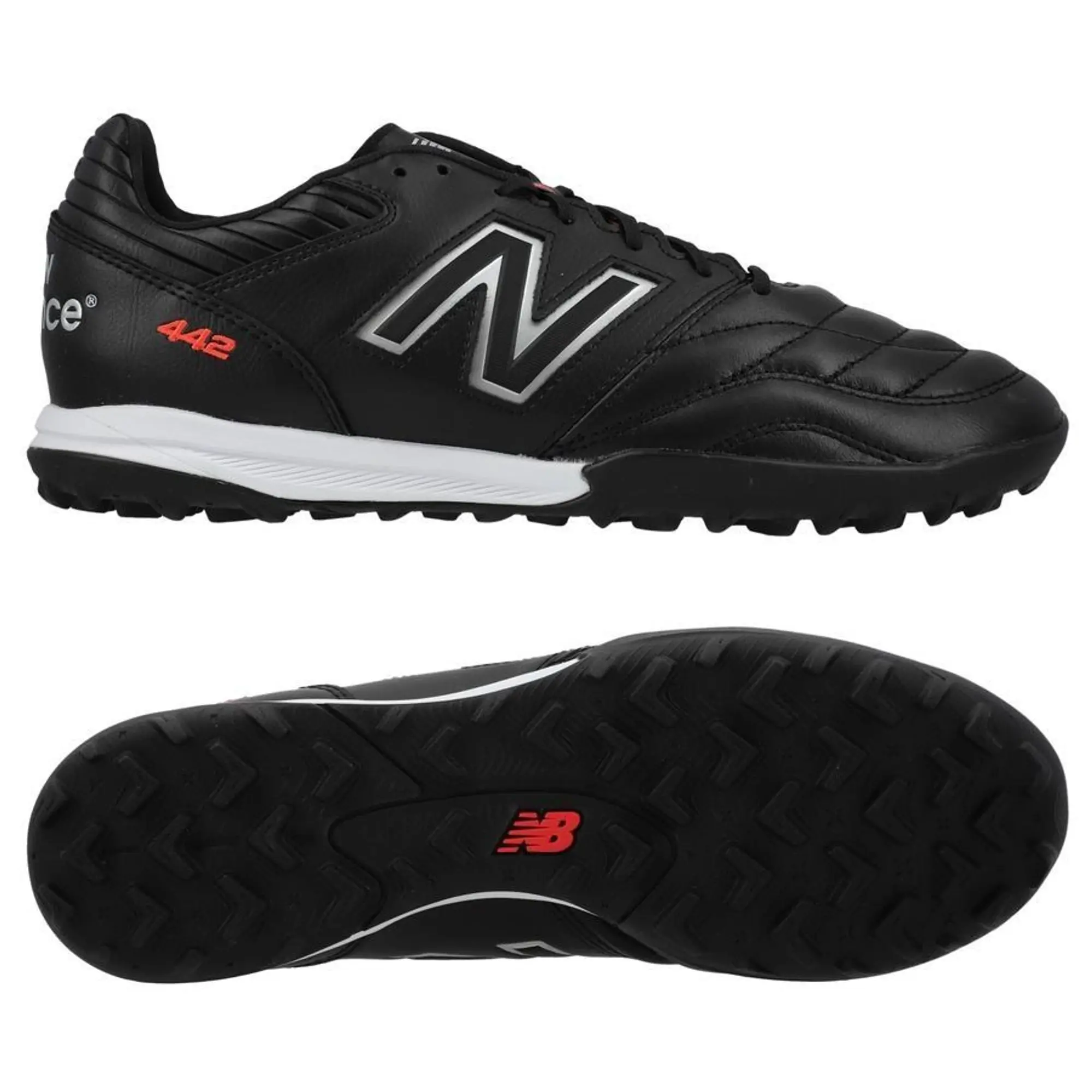 New Balance 442 V2 Pro Tf Leader In Classics - Black/Red - ['Black']