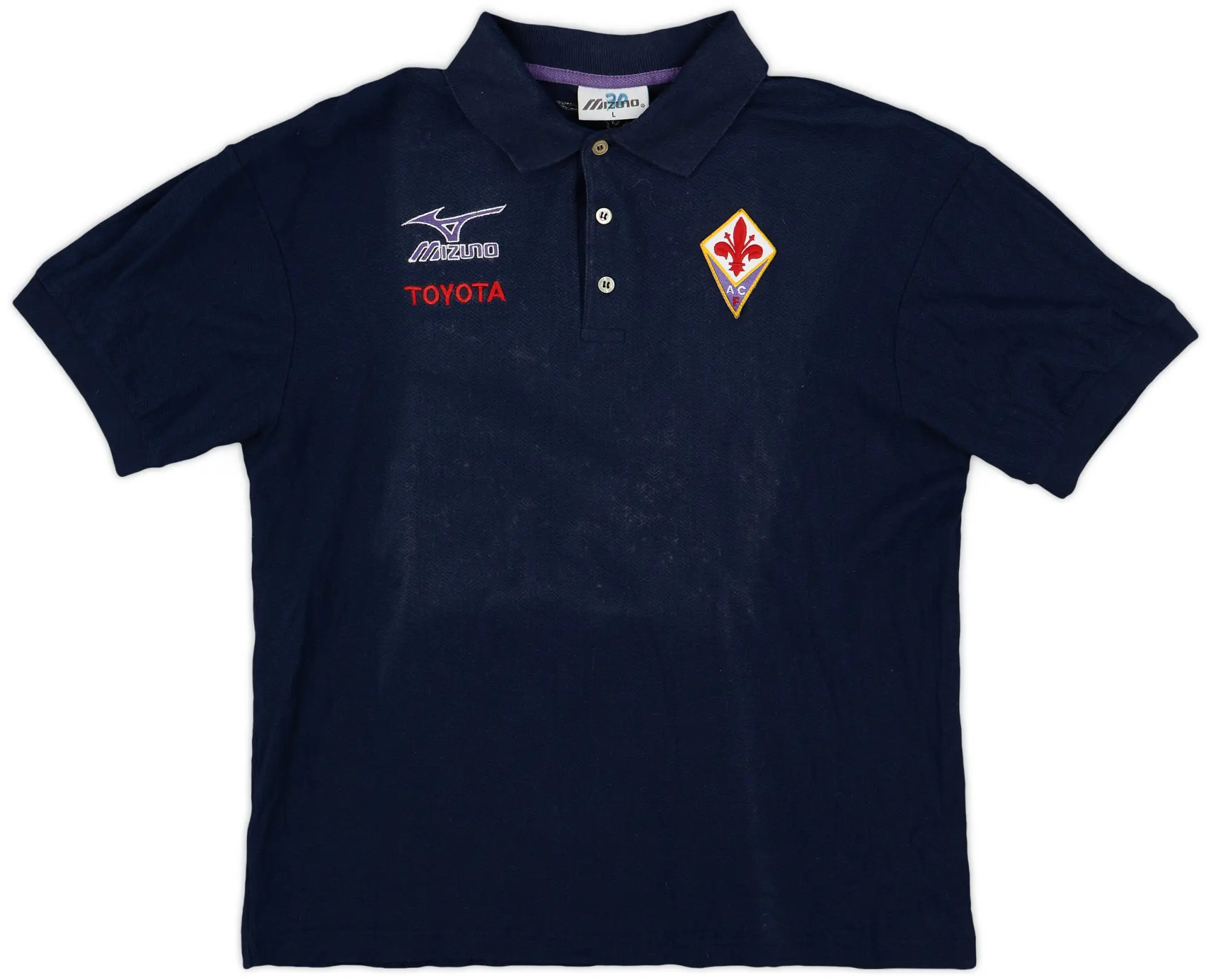 2001-02 Fiorentina Mizuno Polo Shirt - 5/10 - (L)