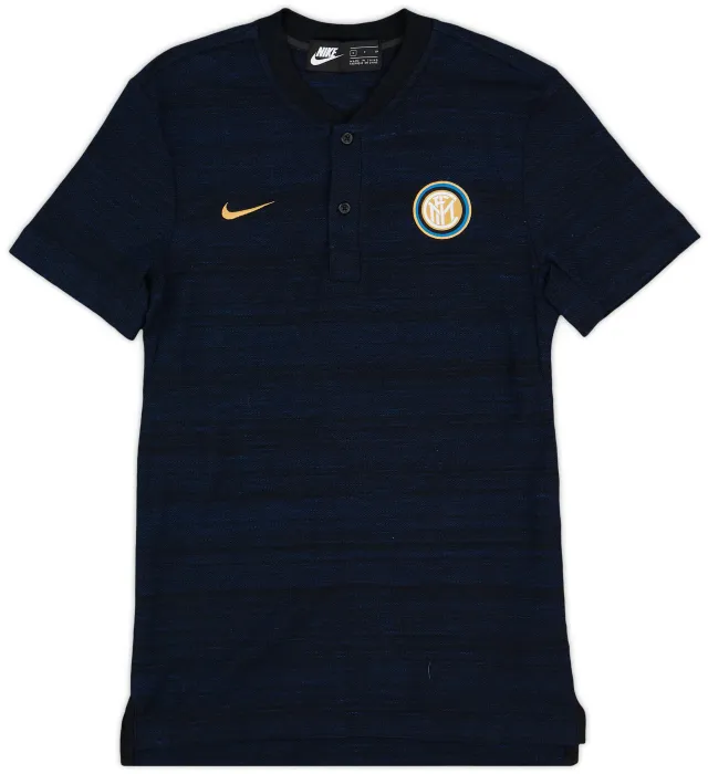2018-19 Inter Milan Nike Polo Shirt - 9/10 - (S) | INTTR1-876