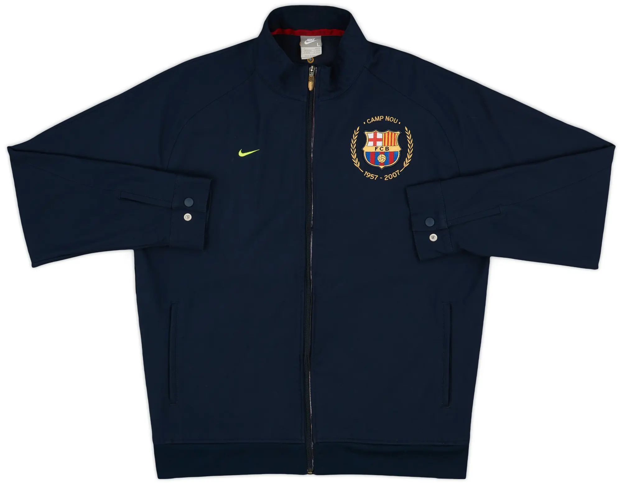 2007-08 Barcelona Nike Track Jacket - 8/10 - (L)