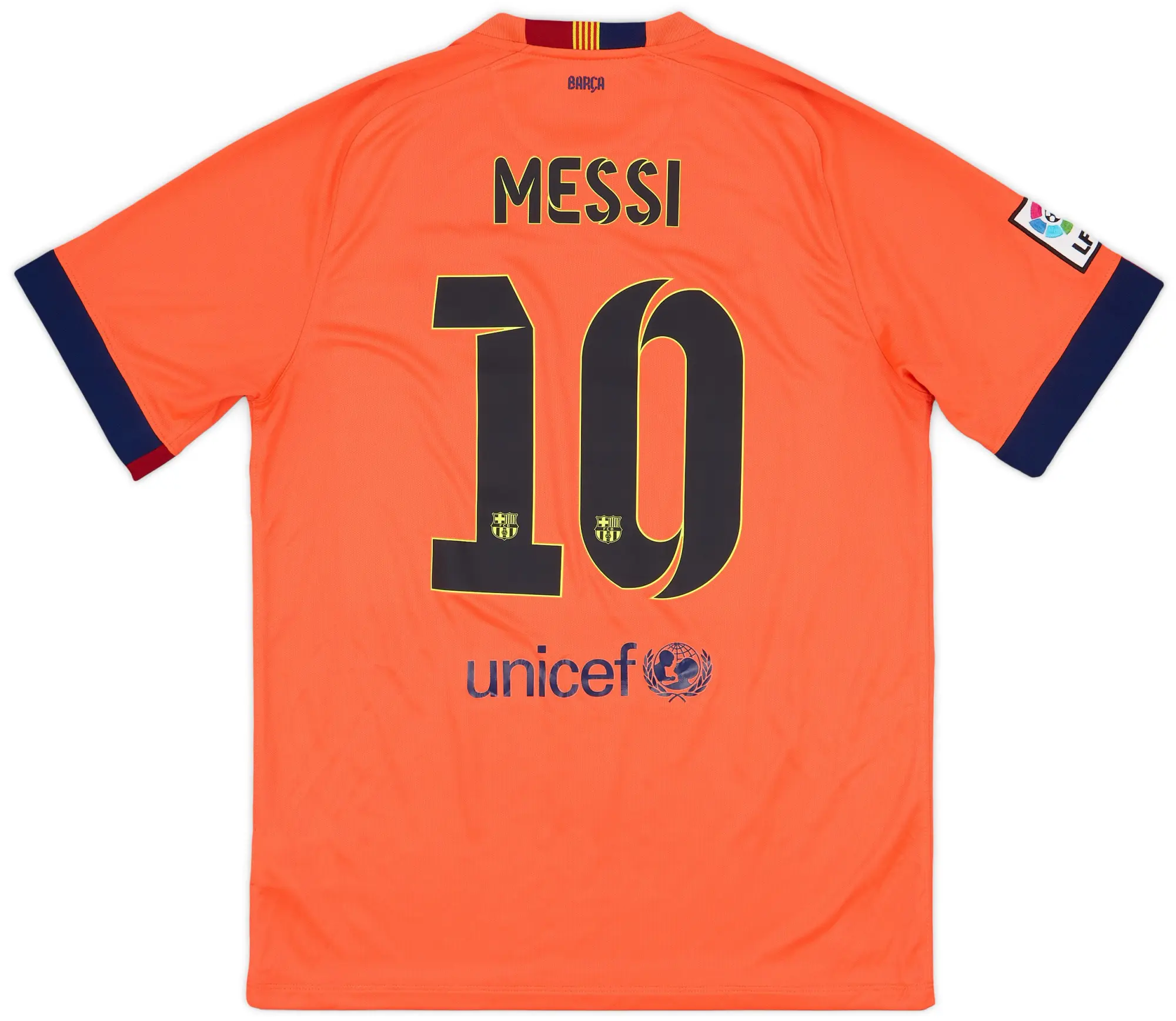 Nike 2014-15 Barcelona Away Shirt Messi #10 - 9/10 - (L)