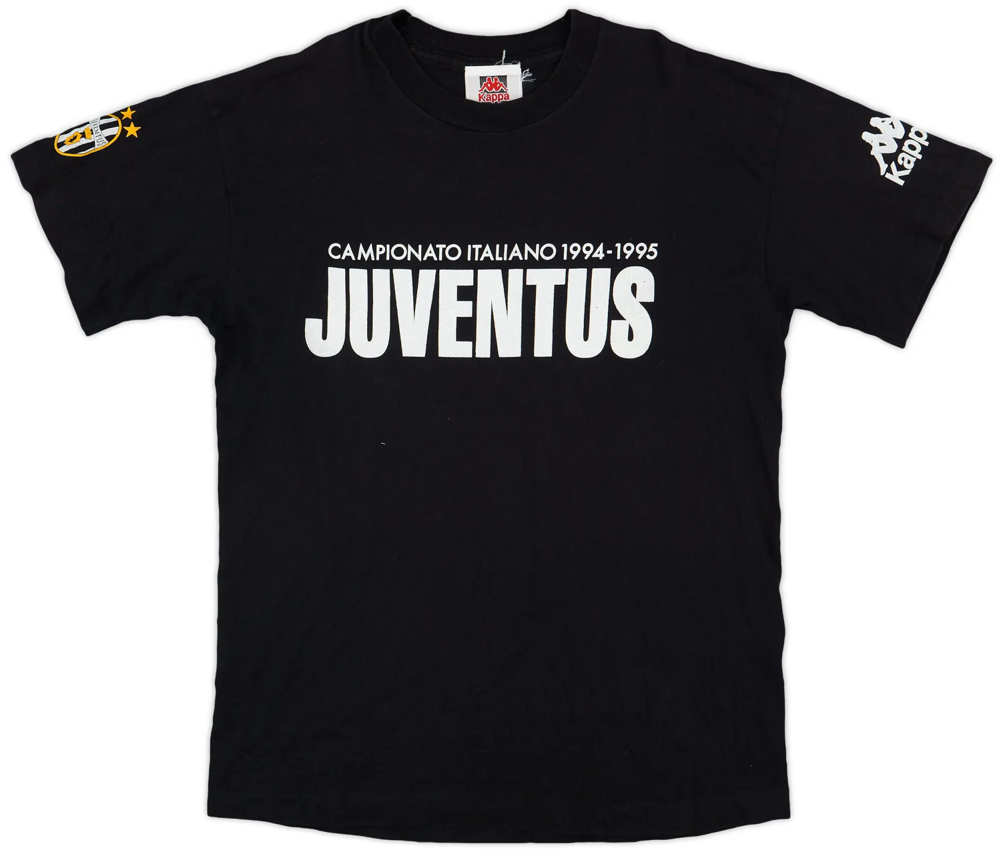 1994-95 Juventus 'Campionato Italiano' Kappa Graphic Tee - 8/10 - (L)