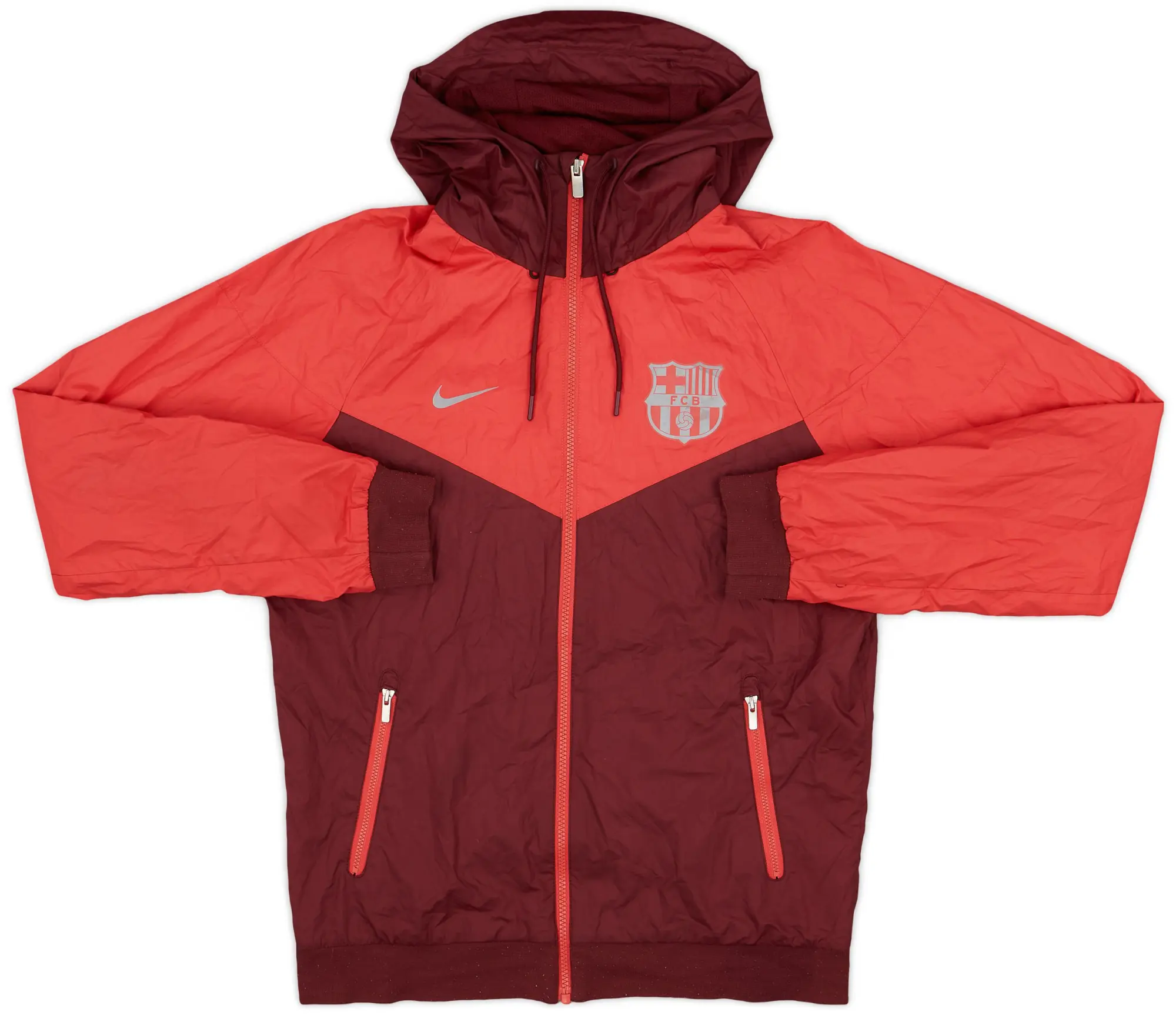2018-19 Barcelona Nike Hooded Rain Jacket - 7/10 - (S)