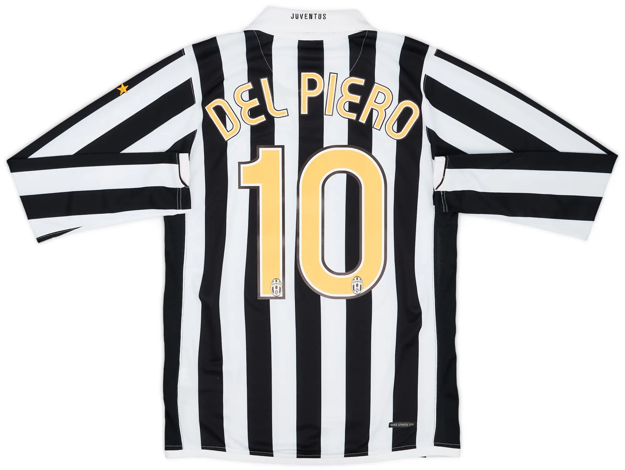 Nike 2006-07 Juventus Home L/S Shirt Del Piero #10 (S)