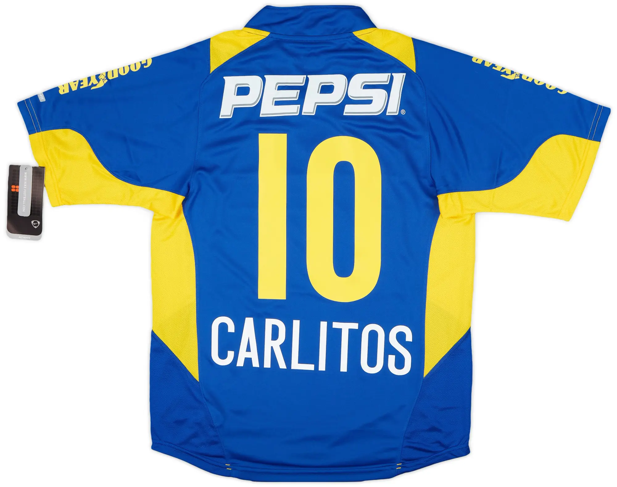 Nike 2004-05 Boca Juniors Home Shirt Carlitos #10 (S)