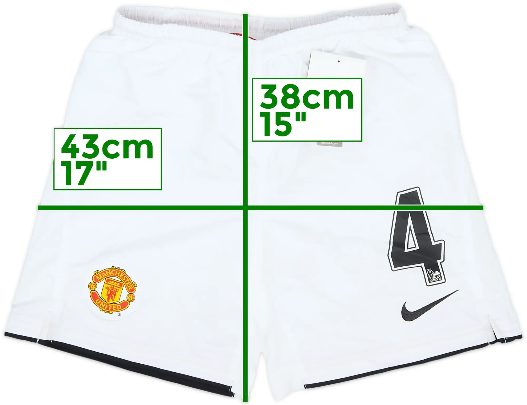 2007-08 Manchester United Nike Training Shorts - 4/10 - (L)