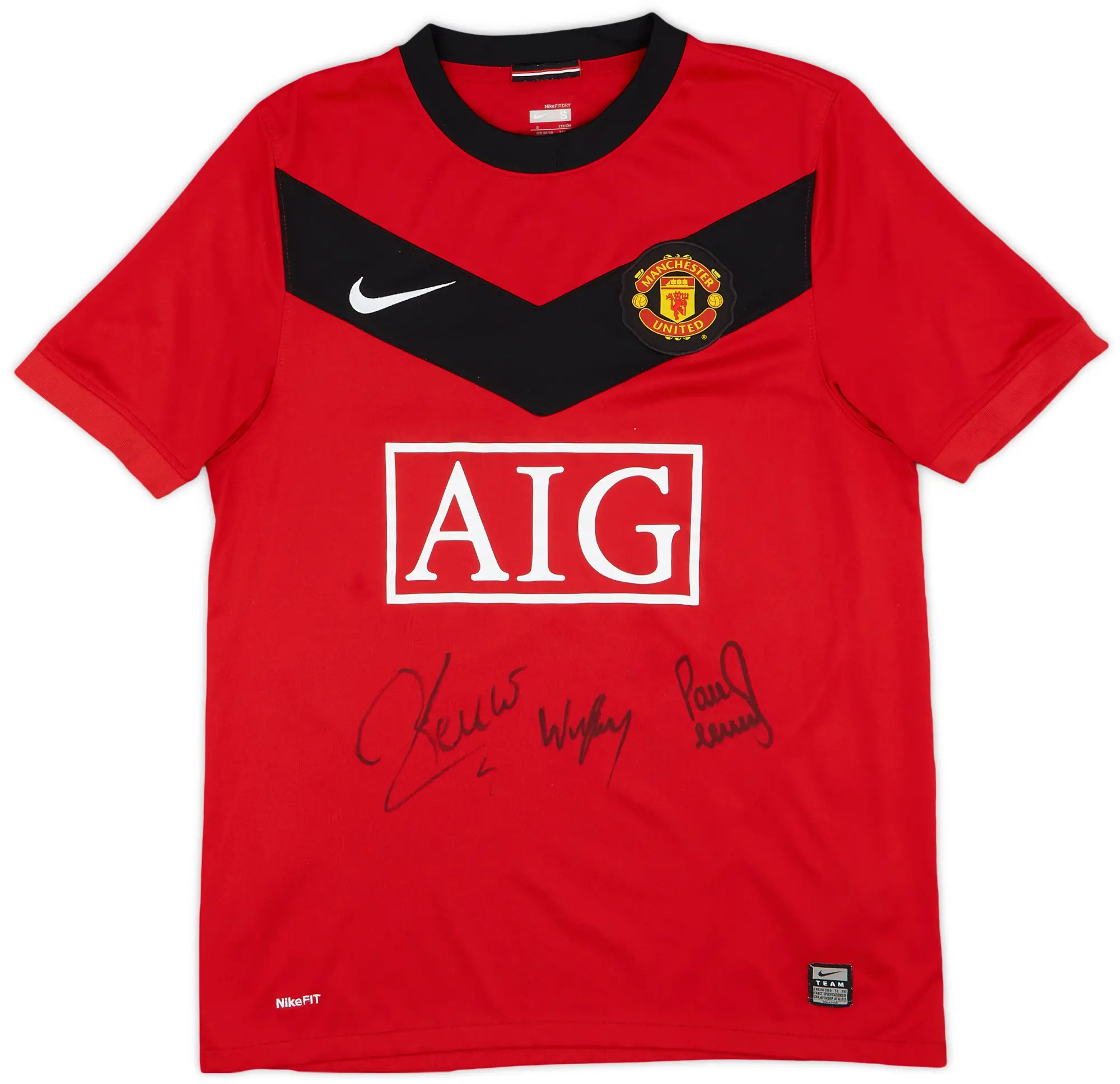 Nike 2009-10 Manchester United Home L/S Shirt - 8/10 - (L.Boys)