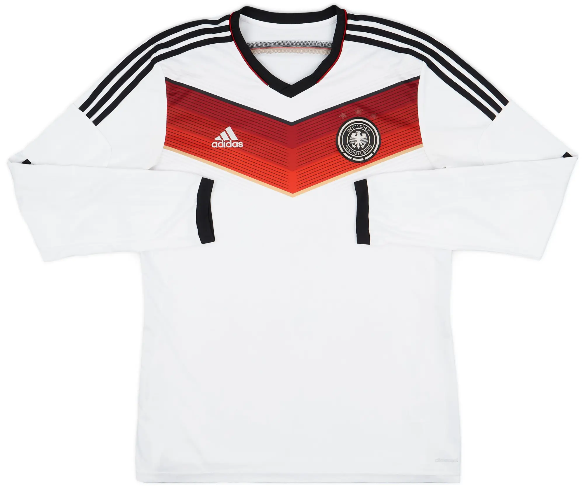 adidas 2014-15 Germany Home L/S Shirt - 4/10 - (L)
