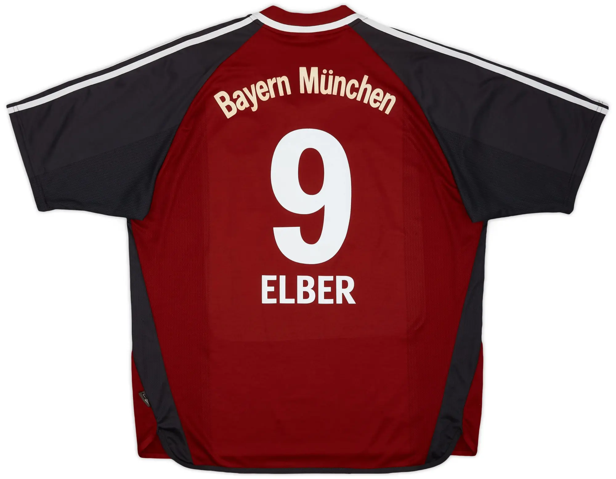 adidas 2001-02 Bayern Munich Home Shirt Elber #9 - 6/10 - (XXL)