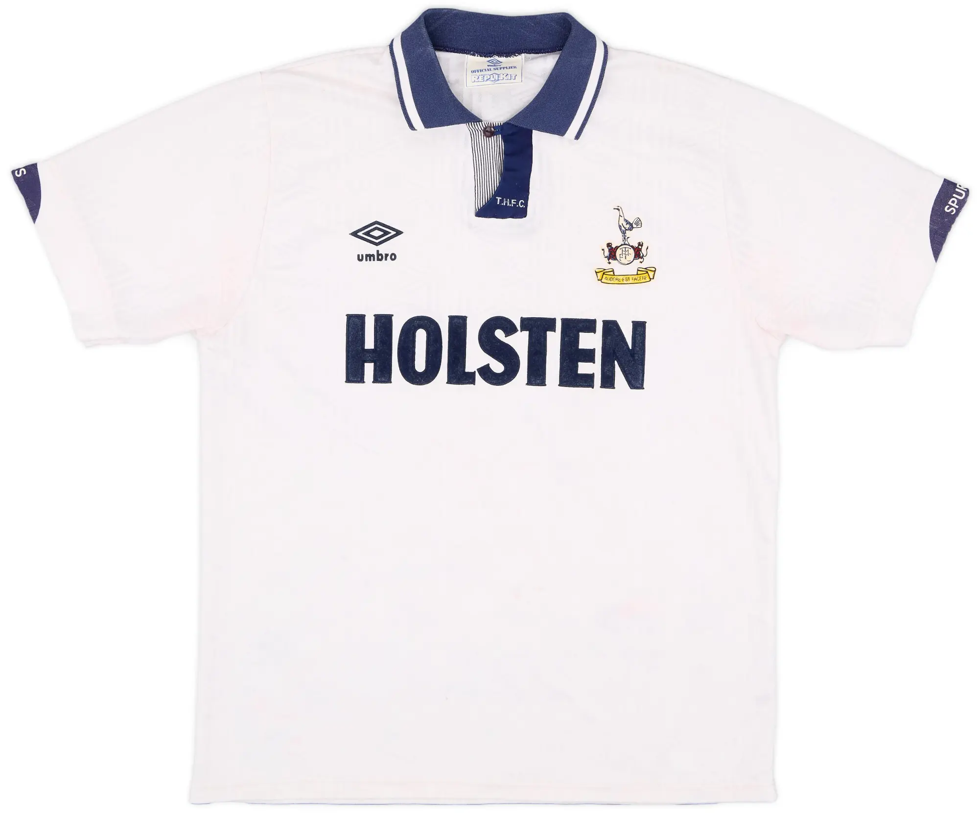 Umbro 1991-93 Tottenham Home Shirt - 4/10 - (L)