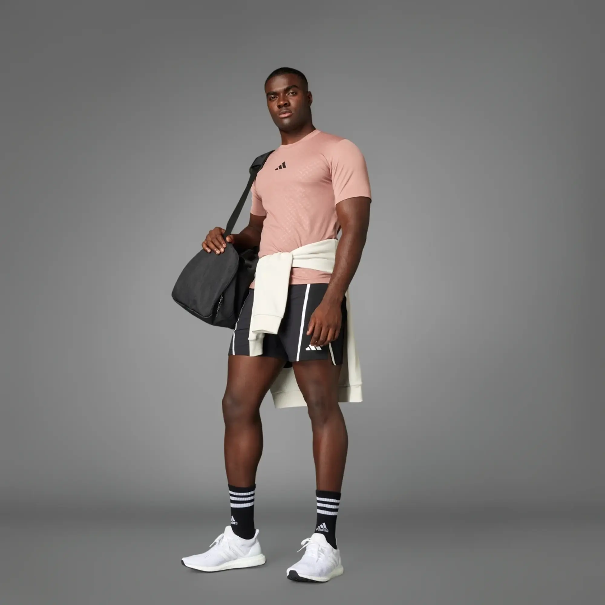 Adidas Power 3 Stripes Short Sleeve T-shirt
