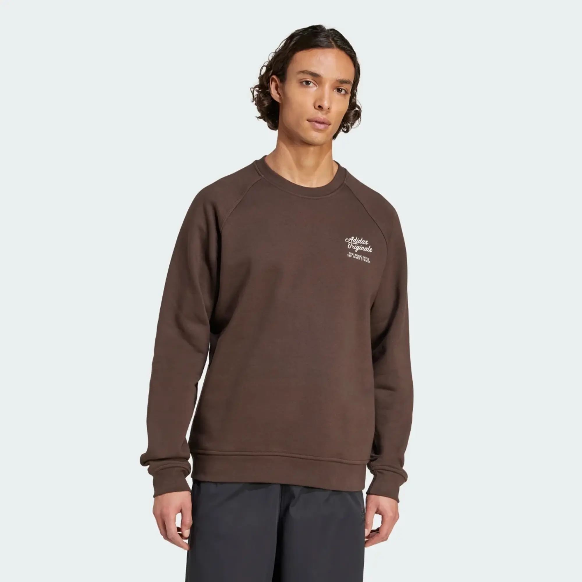 Adidas Originals Diner Graphic Sweatshirt In Brown