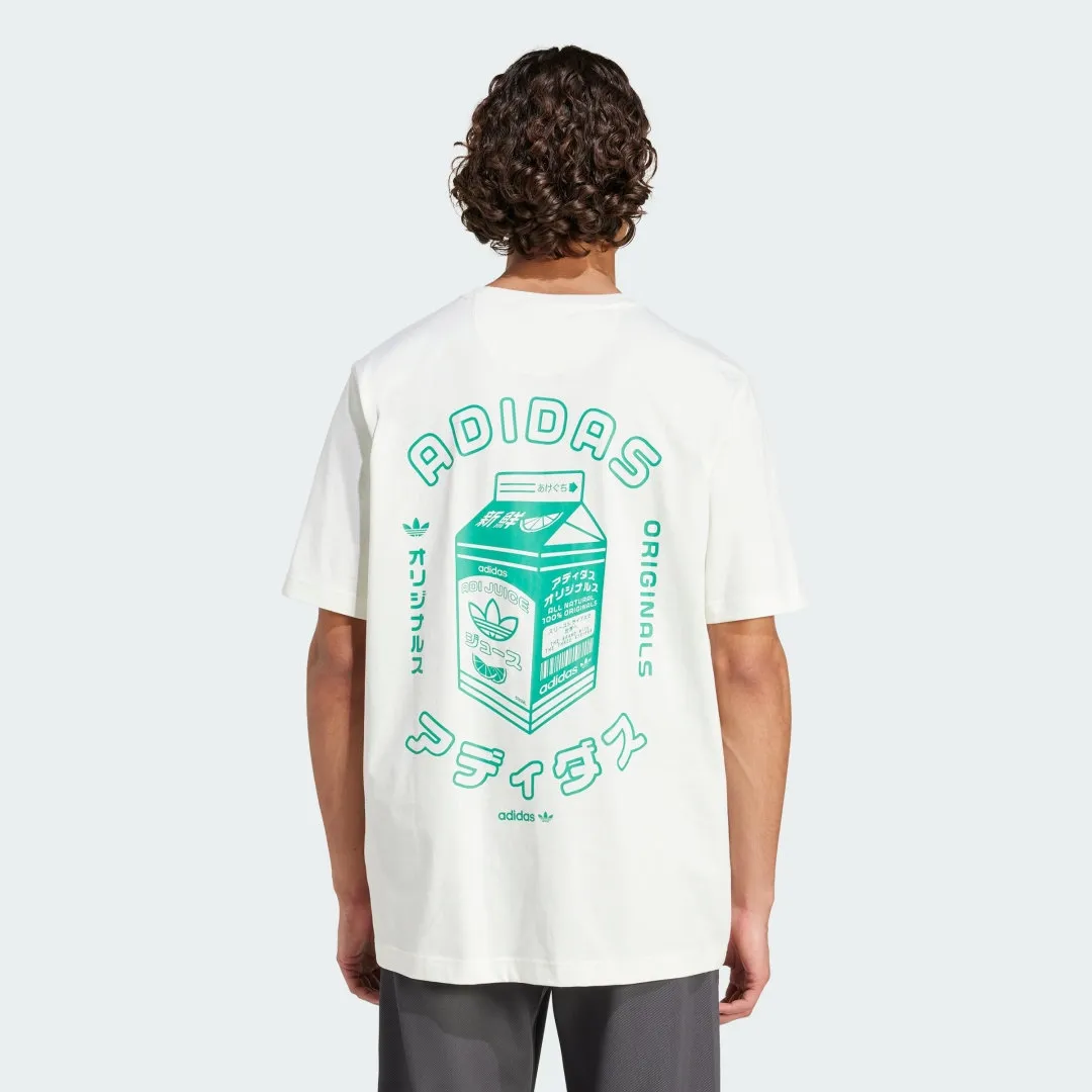 adidas Originals Men Japanese Juice Packaging Graphic Tee | KE0274